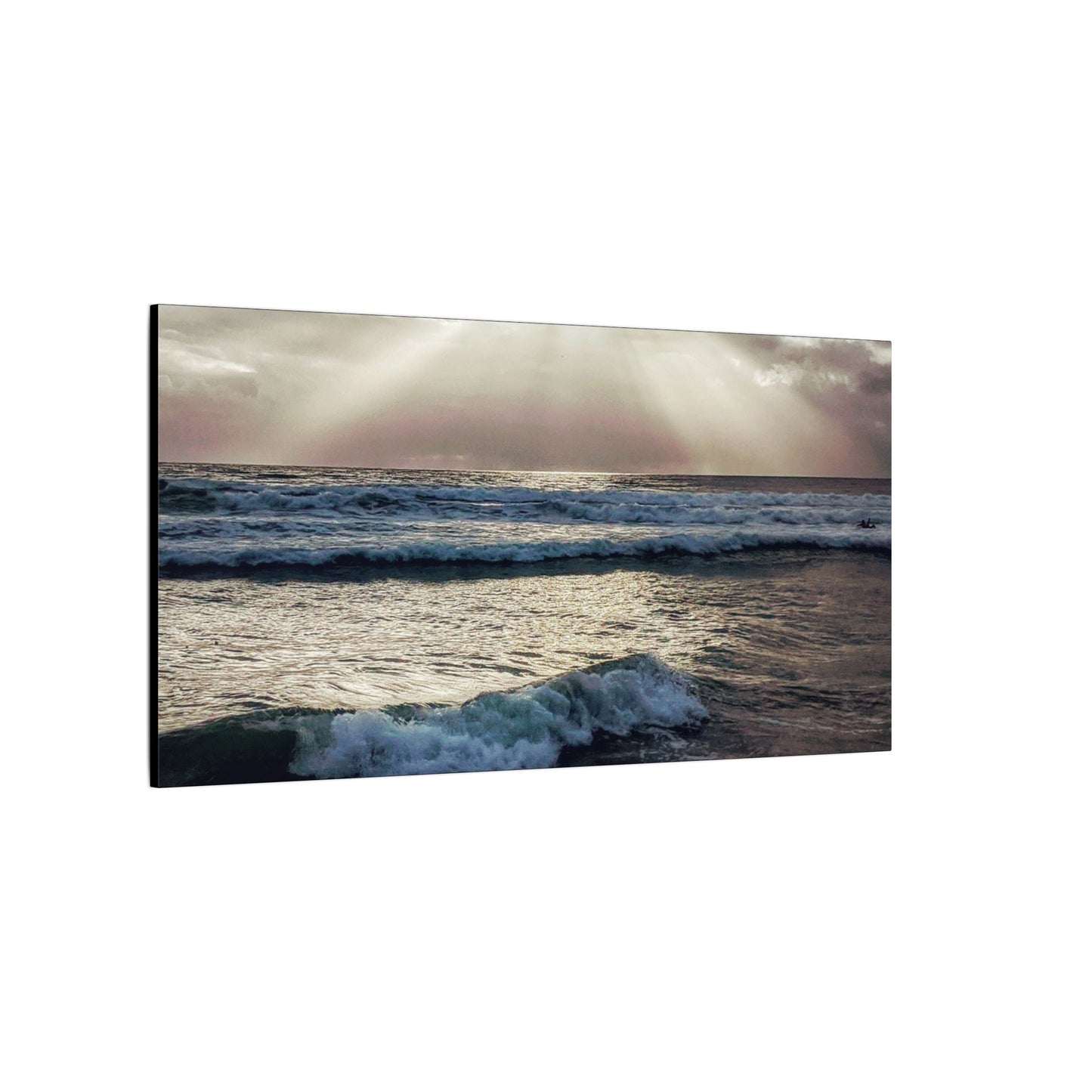 Swamis Vibe Encinitas California JSE Photograph #1256 Swamis Sun Rays Canvas Wall Art, Ocean Sunset Decor, Coastal Home Decor, Beach Wall Art, Nautical Wall Art