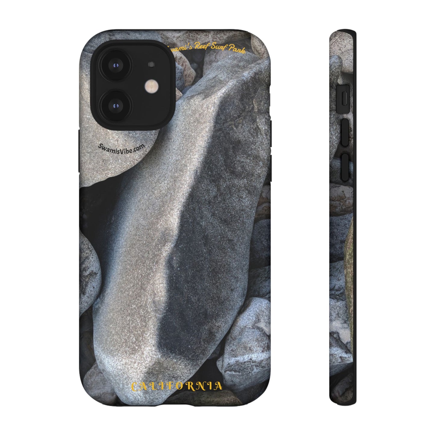 Swamis Vibe Encinitas California JSE Phone Case Designs #3. Swamis Beach Melted Rocks Durable Phone Case with Rock Design, Tough Cases for Outdoorsy Souls, Unique Gift for Nature Lovers, Perfect for Hiking and Adventure