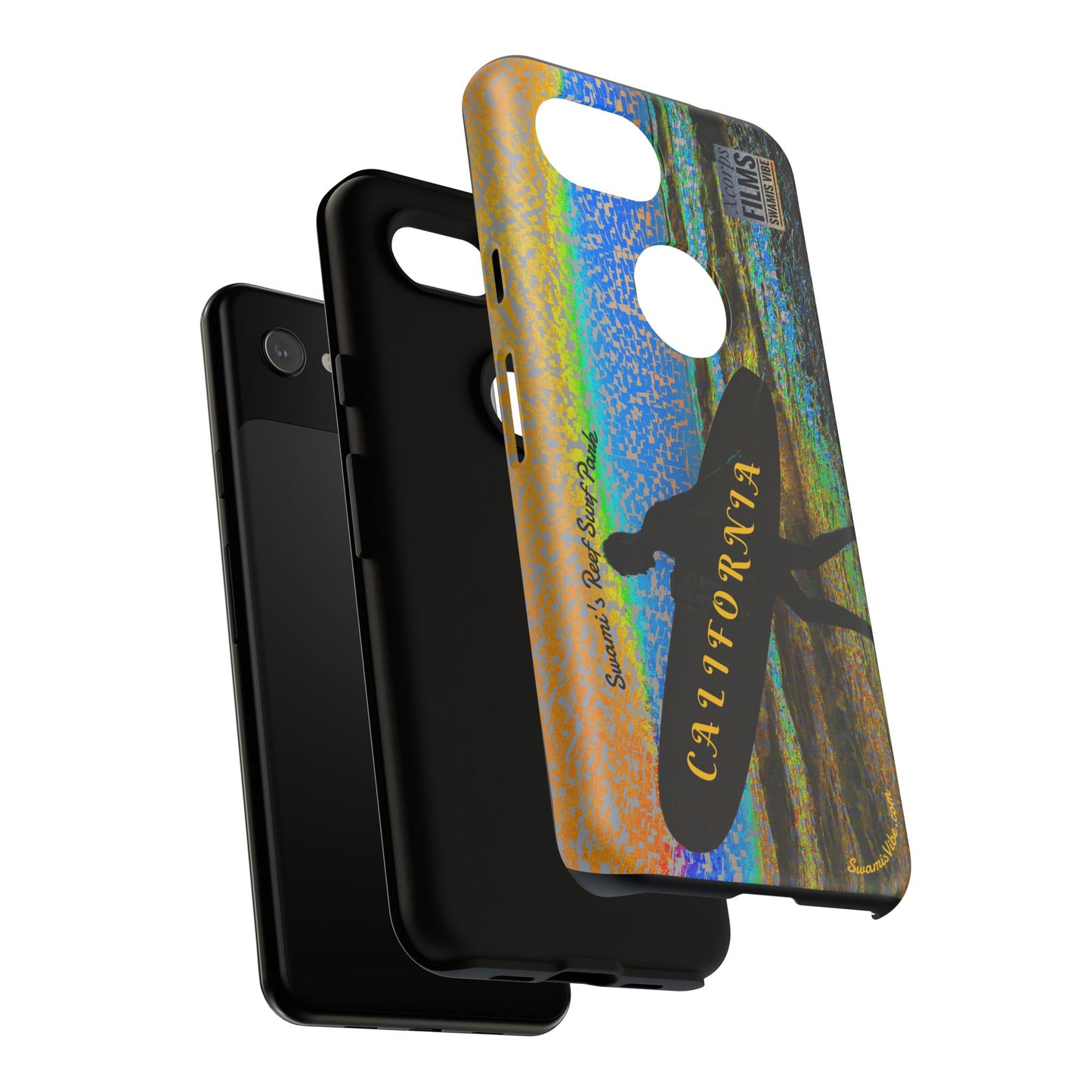 Swamis Vibe Encinitas California JSE Phone Case Designs #1 Swamis Beach Vibe California Surf Phone Case, Tropical Vibes, Ideal for Beach Lovers, Unique Gift for Summer, Vacation Accessories, Trendy Style