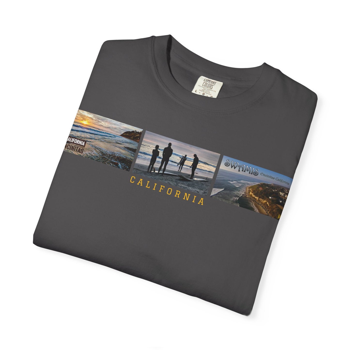 Swamis Vibe JSE Designs unisex garment-dyed t-shirt #151 Swamis Surf Park California Surfing T-Shirt, Beach Vibes Tee, Garment-Dyed Apparel, Unisex Summer Shirt, Gift for Surfers
