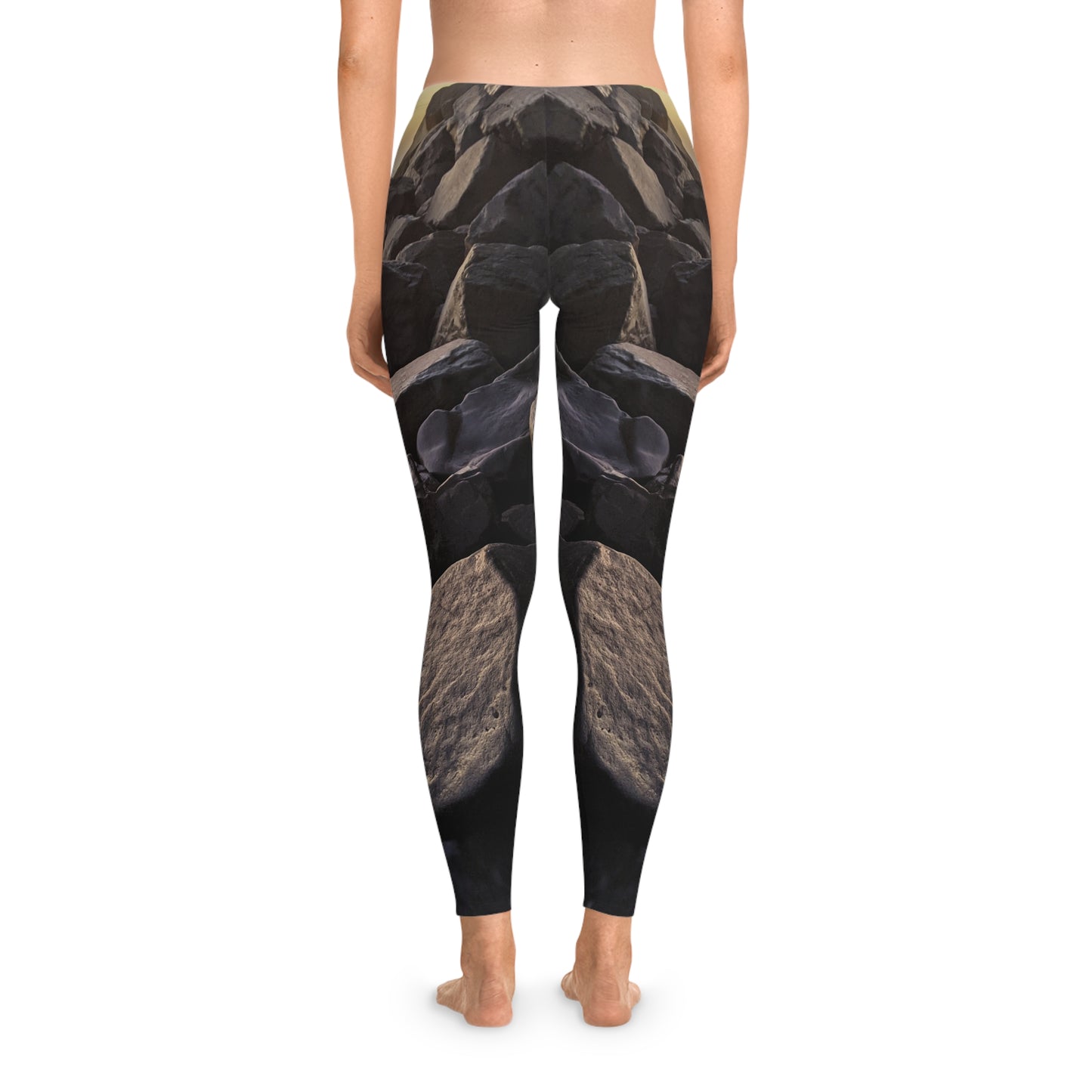 Swamis Vibe Encinitas California JSE Designs Surfers Leggings #2. Cozy Outdoor Leggings - Nature Inspired Stretchy Leggings, Yoga Pants, Fitness Apparel, Activewear, Gift for Nature Lovers