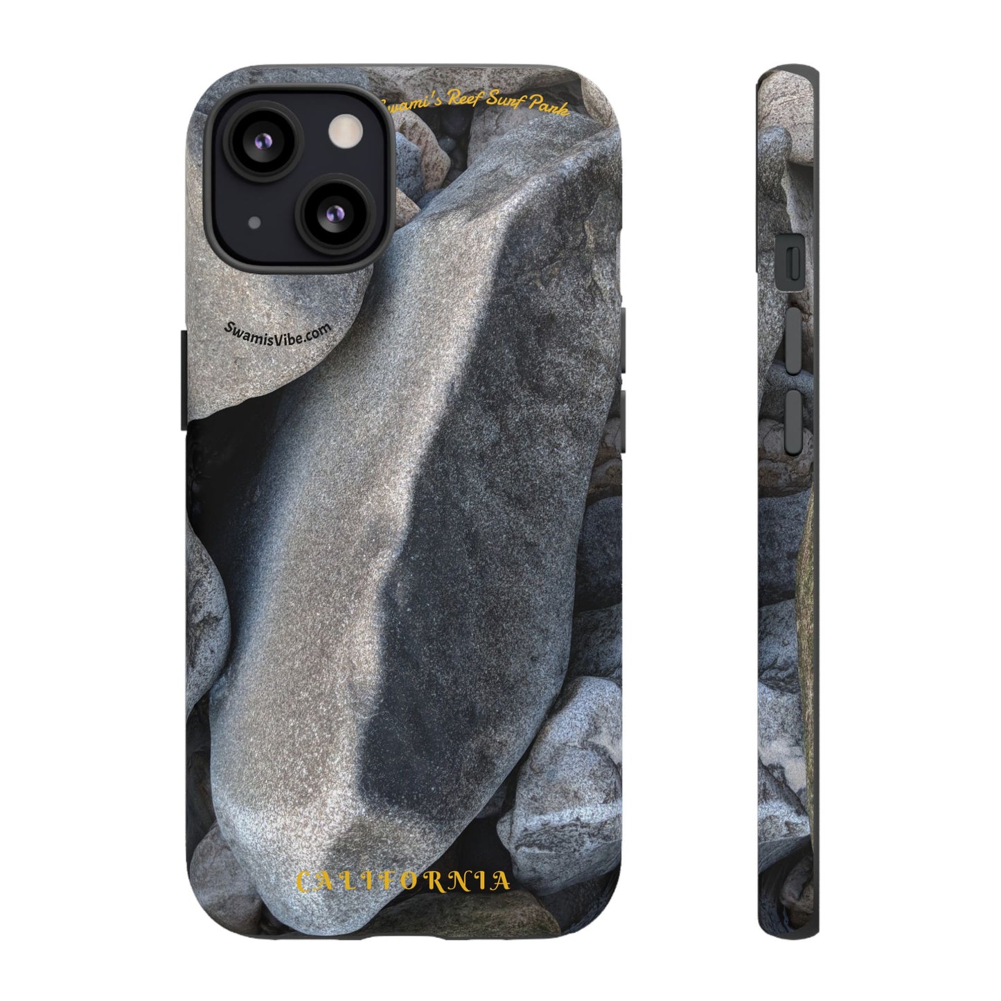 Swamis Vibe Encinitas California JSE Phone Case Designs #3. Swamis Beach Melted Rocks Durable Phone Case with Rock Design, Tough Cases for Outdoorsy Souls, Unique Gift for Nature Lovers, Perfect for Hiking and Adventure