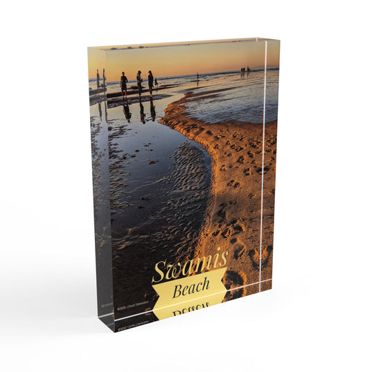 Swamis Vibe Surf and Sunsets Low Tide #9. Nature-Inspired Photo Block Display, Decorative Photo Holder for Home, Unique Gift for Friends, Eco-Friendly Office Decor, [...]