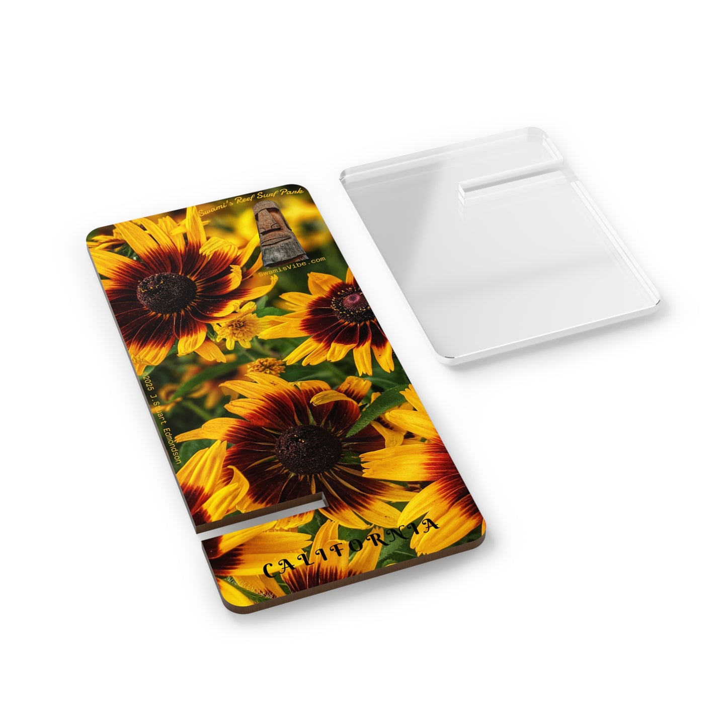 Swamis Vibe Encinitas California JSE Phone Stand Designs #1. Daisies - Swamis Beach Vibe California Phone Stand Surf Park Vibes
