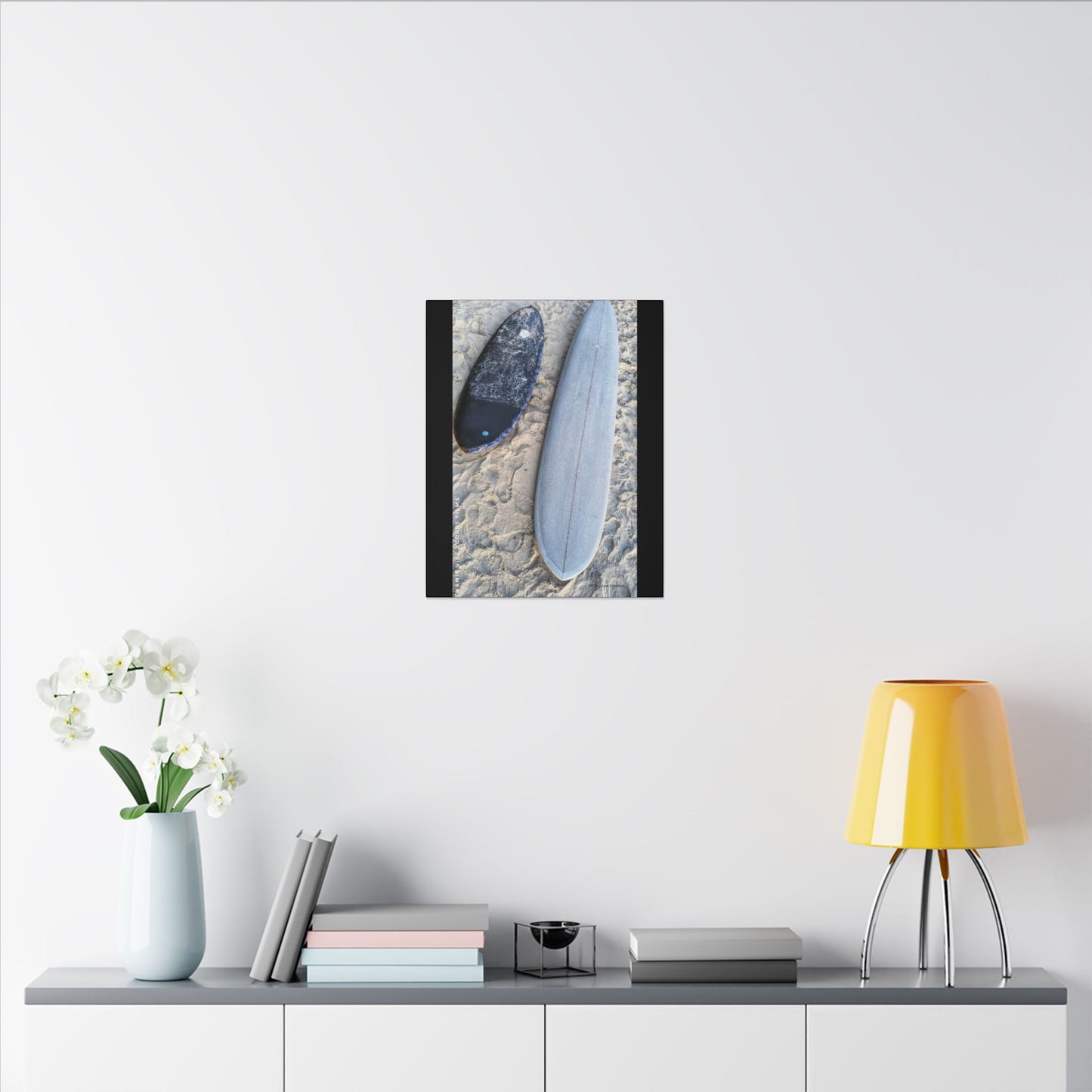 Swamis Vibe Encinitas California JSE Photograph #312 Swamis Surfboards by Ed Burke Surfboard Canvas Art Print, Coastal Home Decor, Beach Wall Art, Surfing Gift, Ocean Vibes, Nautical Wall Hanging