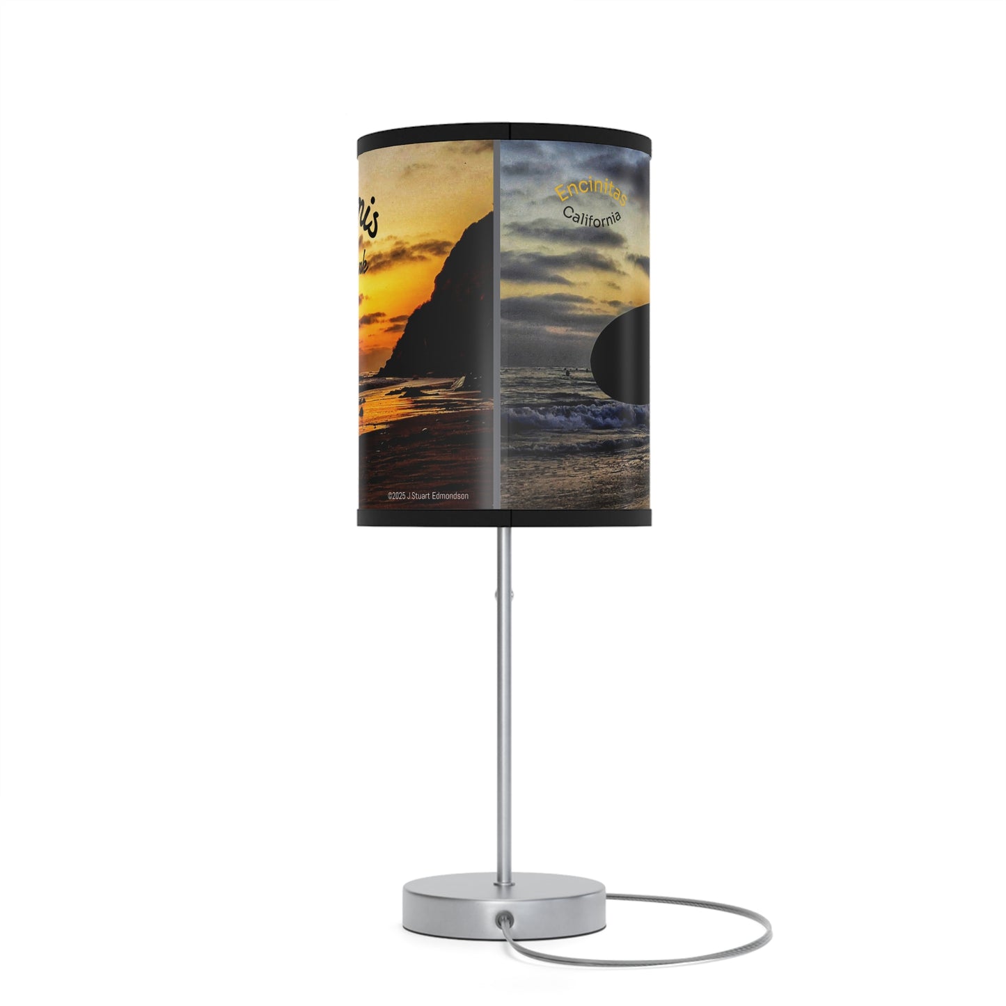 Swamis Vibe Sunset Beach Table Lamp, Nightstand Decor, Beach Lover Gift, Coastal Home Accent, Warm Glow for Relaxation