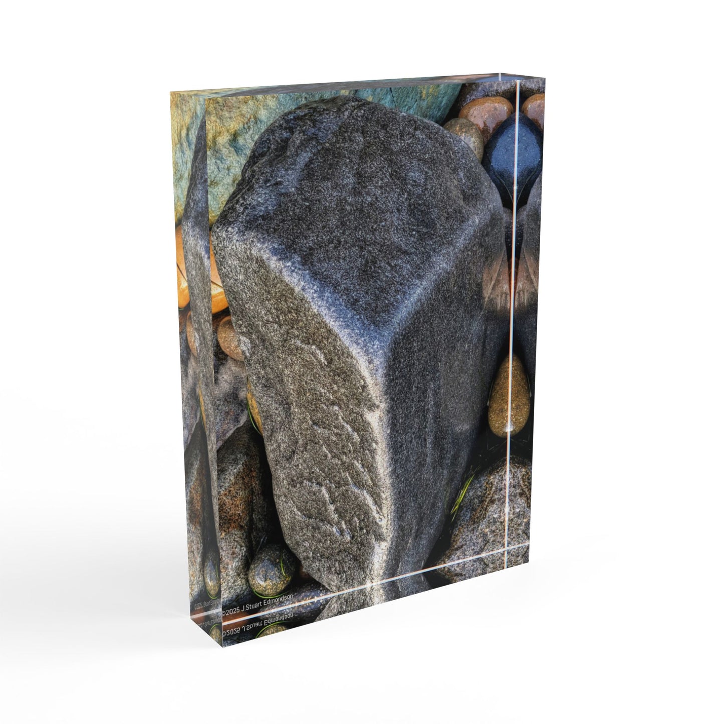 Swamis Reef Surf Beach Melted Rocks #77. Natural Stone Photo Block Home Decor, Unique Gift, Photography Display, Nature Art, Rustic Accent