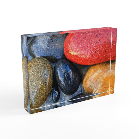 Swamis Vibe Surf and Sunsets 3D Photo Blocks The Red Rock #1109 Colorful Photo Block Rock Display, Decorative Stone Print, Home Decor, Gift for Nature Geology Lovers, Wall Art, Unique Office Home Gift