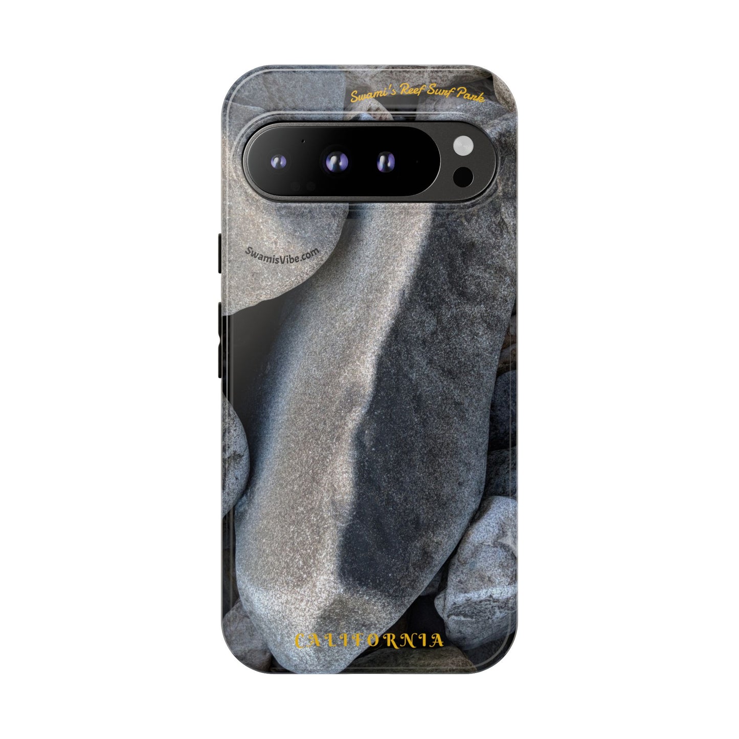 Swamis Vibe Encinitas California JSE Phone Case Designs #3. Swamis Beach Melted Rocks Durable Phone Case with Rock Design, Tough Cases for Outdoorsy Souls, Unique Gift for Nature Lovers, Perfect for Hiking and Adventure