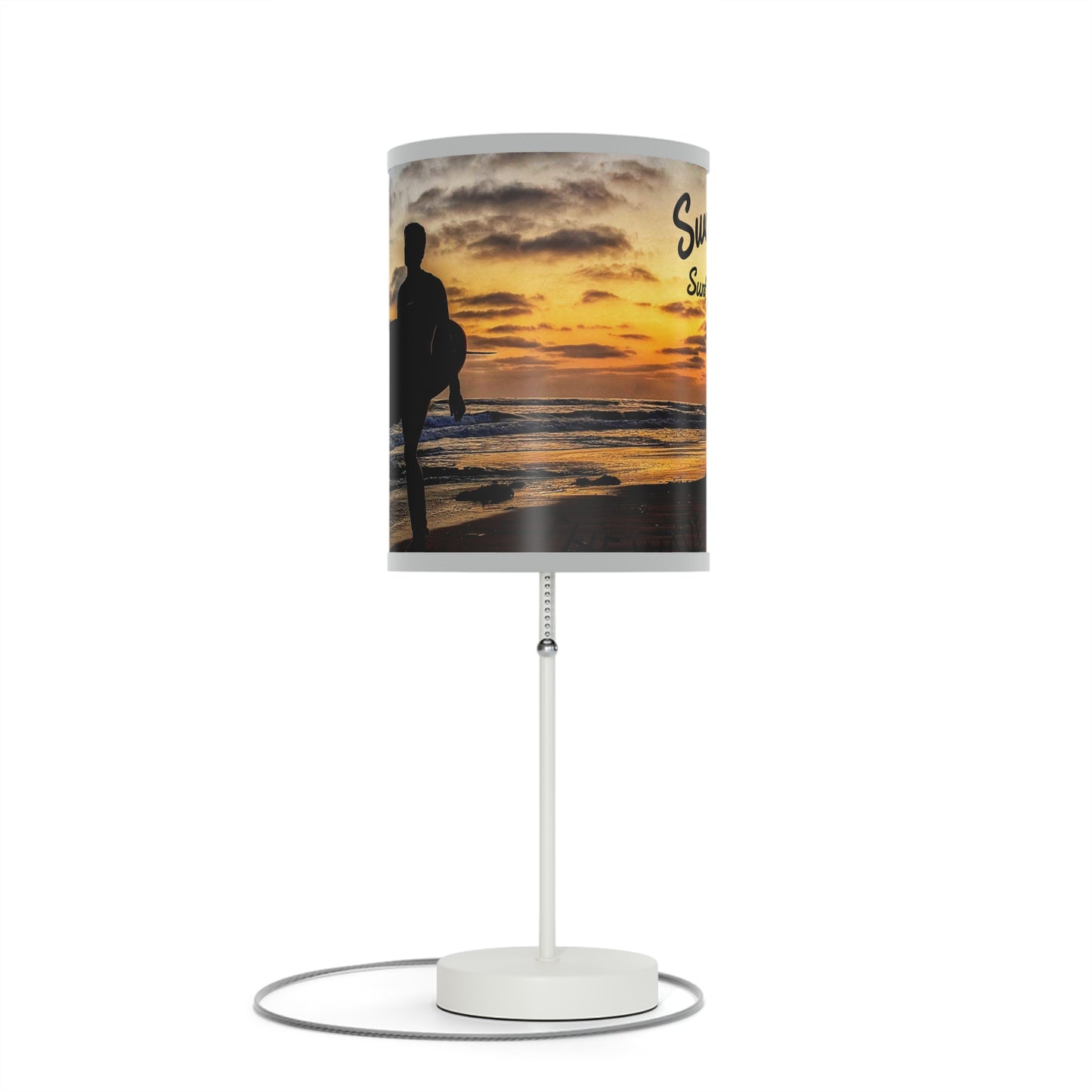 Swamis Vibe Sunset Beach Table Lamp, Nightstand Decor, Beach Lover Gift, Coastal Home Accent, Warm Glow for Relaxation