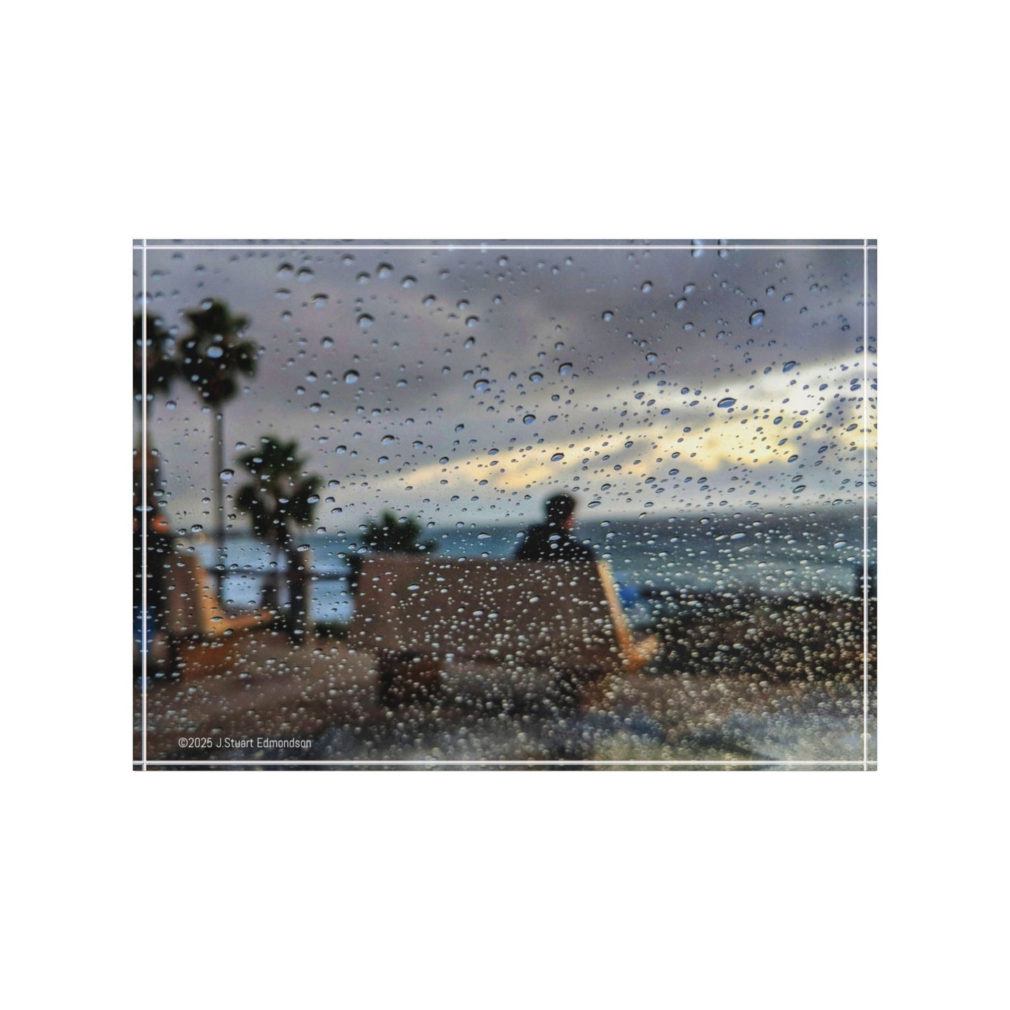 Swamis Vibe Surf and Sunsets Swamis Rainy Day at Swamis Photo Block, Custom Picture Display, Home Decor Gift, Keepsake Block, Nature Photography Decor