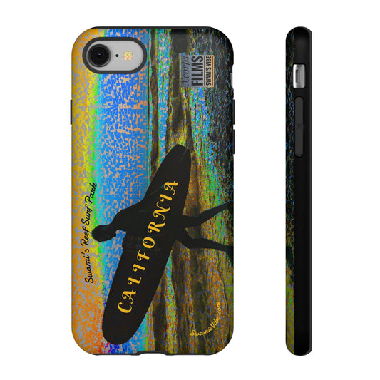 Swamis Vibe Encinitas California JSE Phone Case Designs #1 Swamis Beach Vibe California Surf Phone Case, Tropical Vibes, Ideal for Beach Lovers, Unique Gift for Summer, Vacation Accessories, Trendy Style