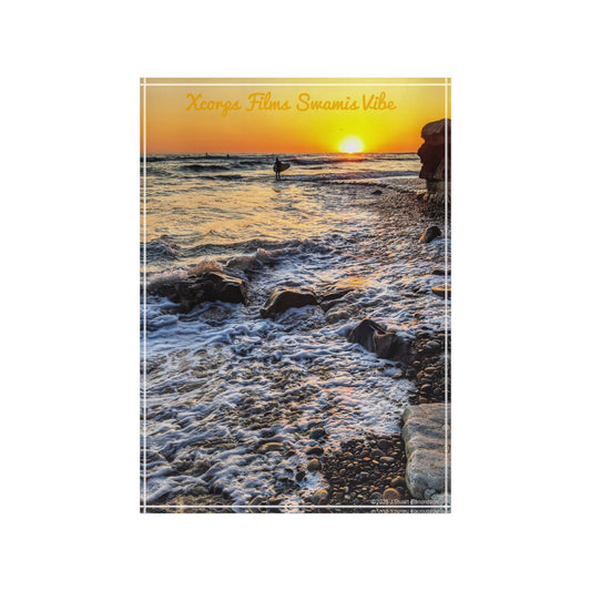 Swamis Vibe Surf and Sunsets 3D Photo Blocks Swamis Reef Sunset #111 Sunset Photo Block, Beach Decor, Coastal Gift, Memories Display, Home Decoration