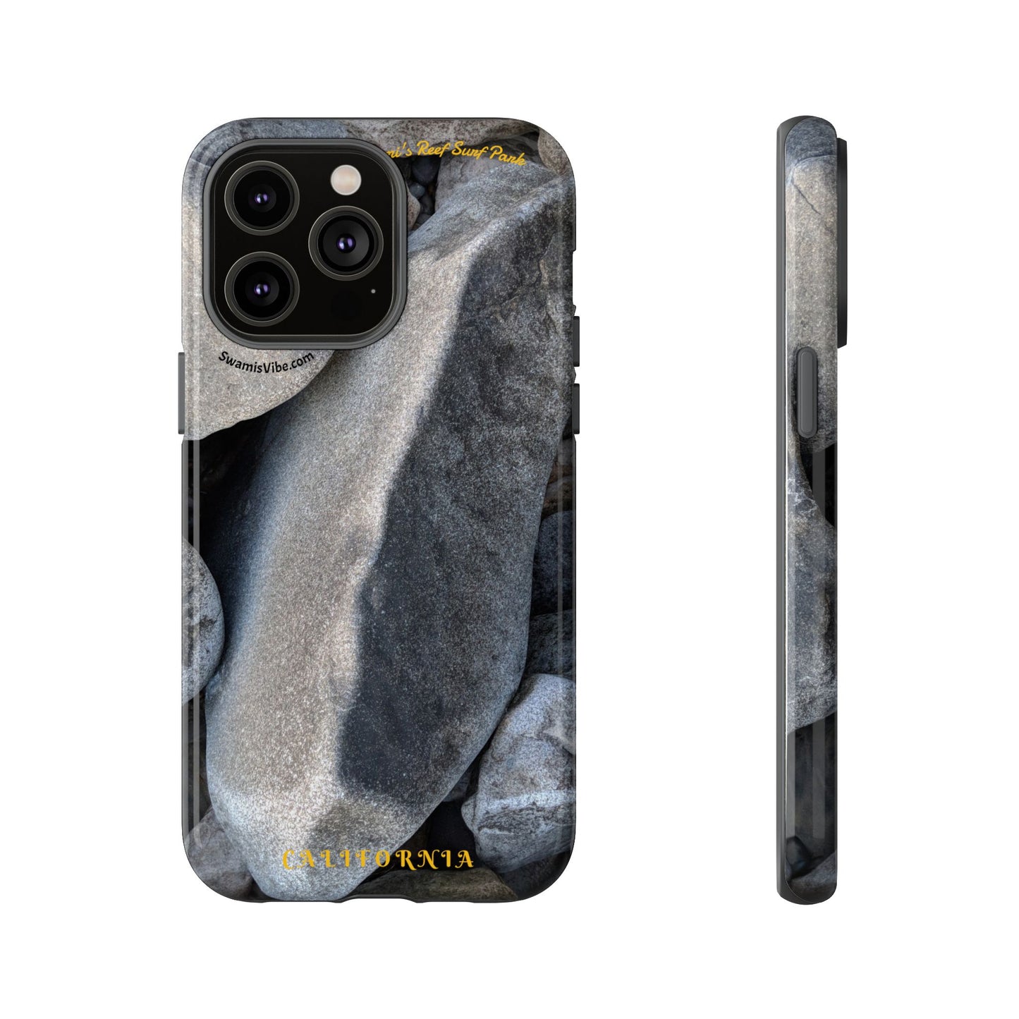 Swamis Vibe Encinitas California JSE Phone Case Designs #3. Swamis Beach Melted Rocks Durable Phone Case with Rock Design, Tough Cases for Outdoorsy Souls, Unique Gift for Nature Lovers, Perfect for Hiking and Adventure