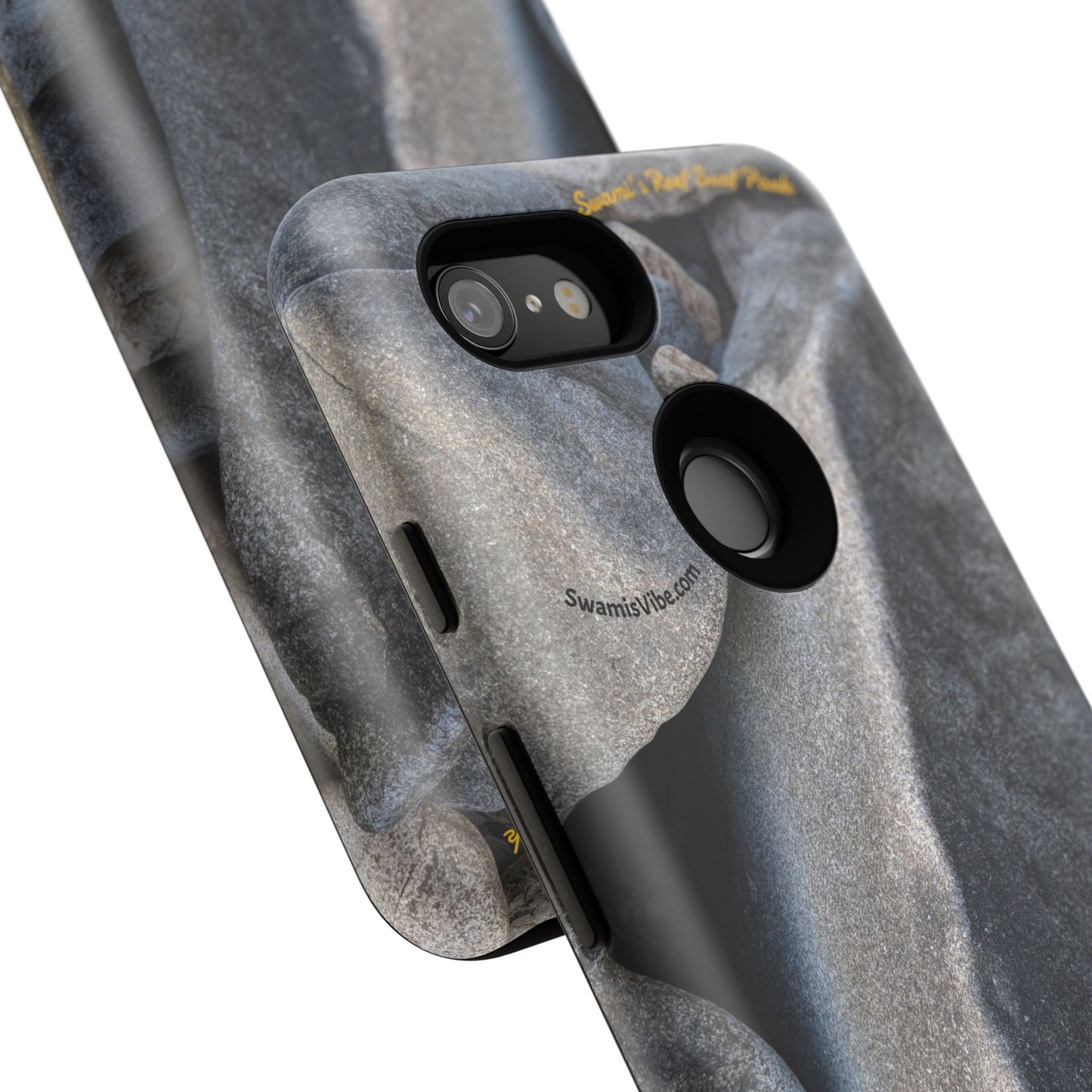 Swamis Vibe Encinitas California JSE Phone Case Designs #3. Swamis Beach Melted Rocks Durable Phone Case with Rock Design, Tough Cases for Outdoorsy Souls, Unique Gift for Nature Lovers, Perfect for Hiking and Adventure