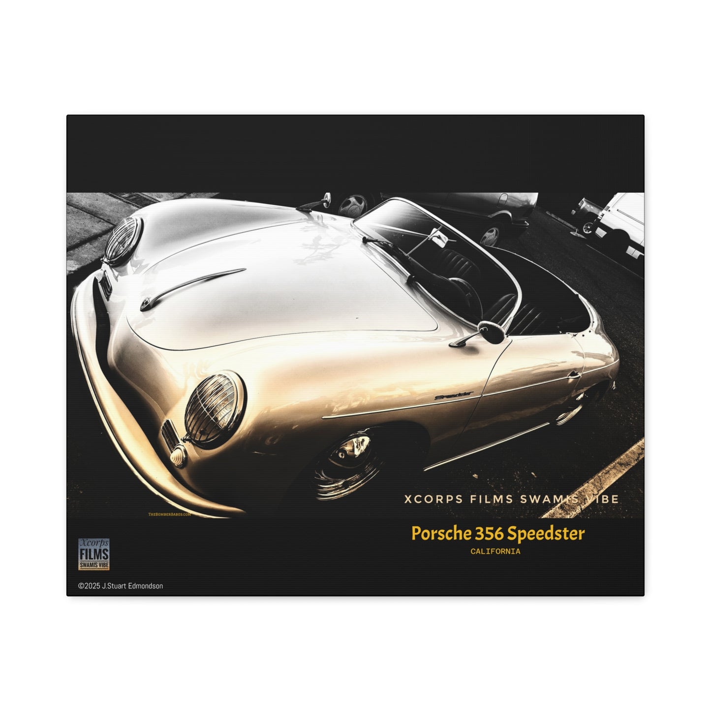 Swamis Vibe Encinitas California JSE Photograph #1146 Porsche 356 Speedster Swamis Surf Park Encinitas California