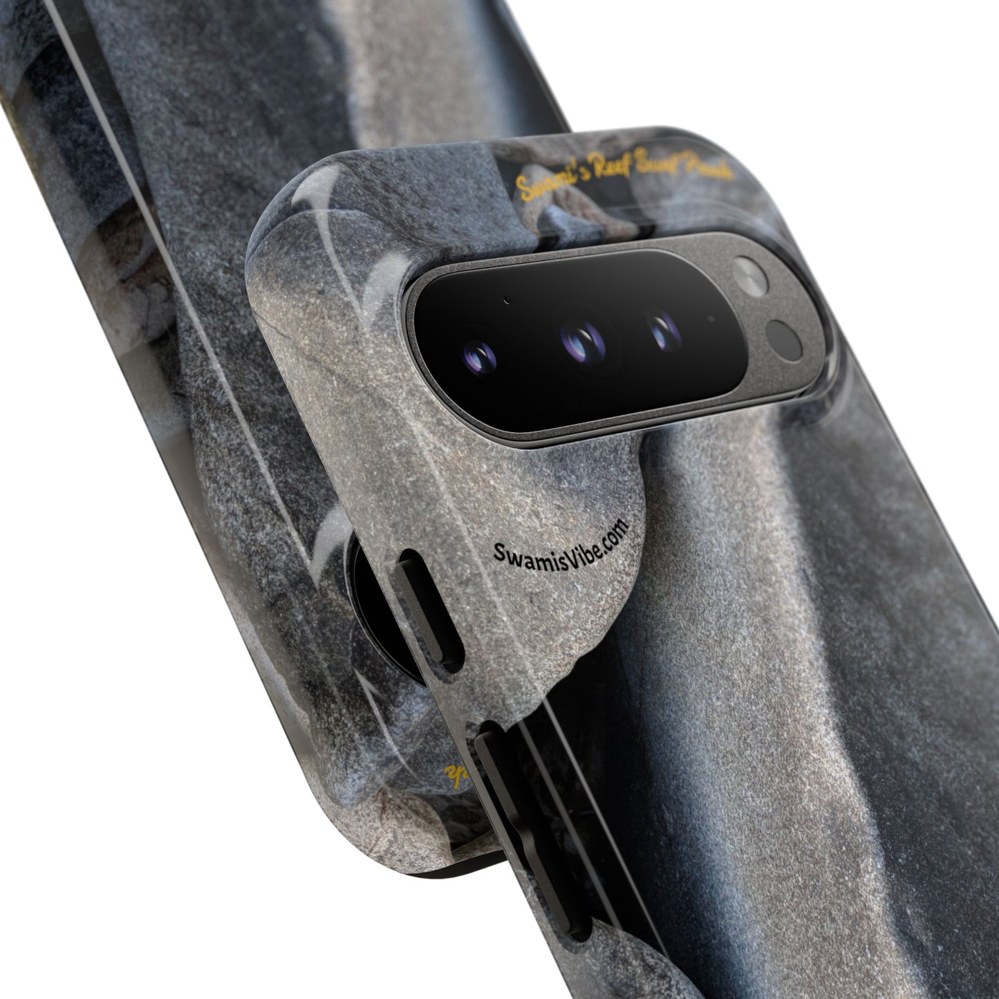 Swamis Vibe Encinitas California JSE Phone Case Designs #3. Swamis Beach Melted Rocks Durable Phone Case with Rock Design, Tough Cases for Outdoorsy Souls, Unique Gift for Nature Lovers, Perfect for Hiking and Adventure