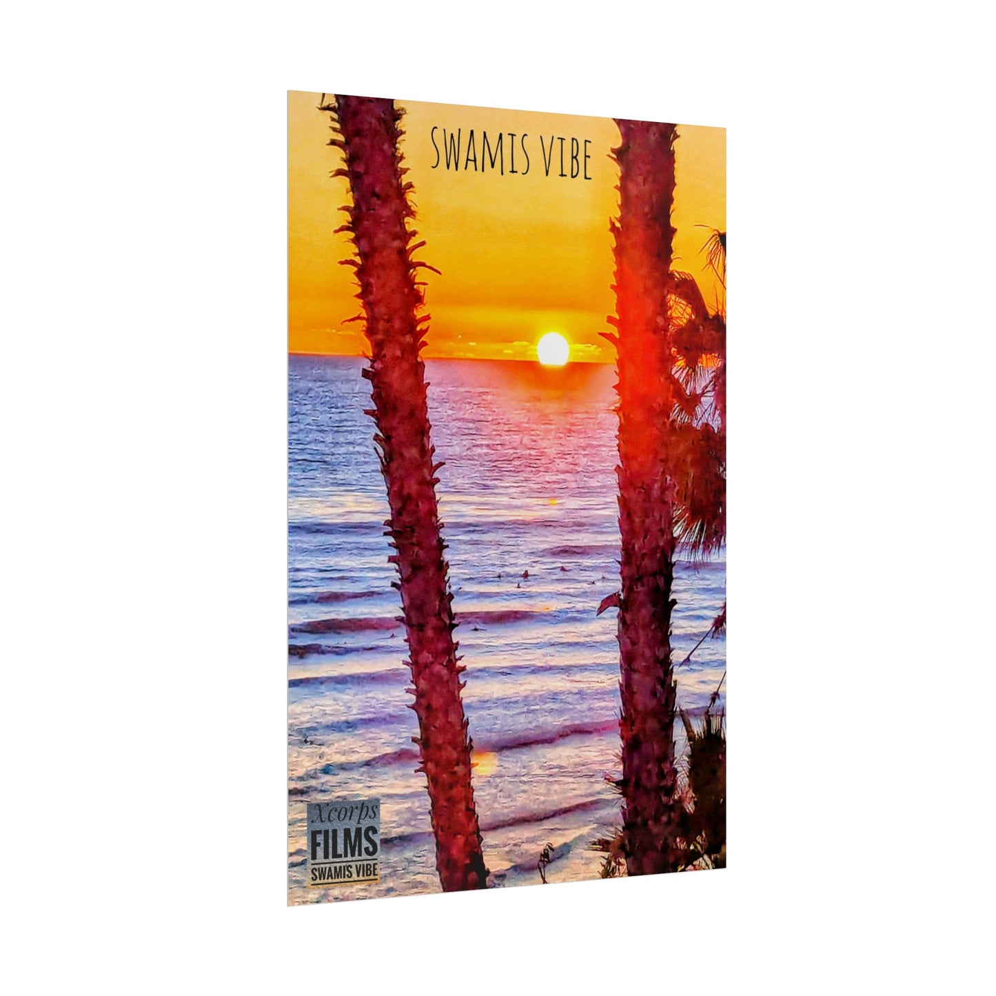 Swamis Sunset Poster – Swamis Vibe Film Sunset Wall Art 20x30 Poster