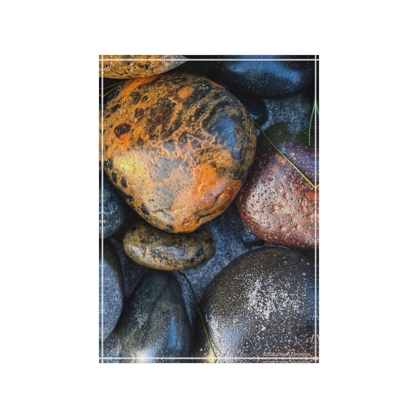 Swamis Vibe Surf and Sunsets Gallery Beach Rocks 3D Photo Block Natural Stone Art, Home Decor, Office Desk Decoration, Gift for Nature Lovers, Geologists,Unique Wall Art