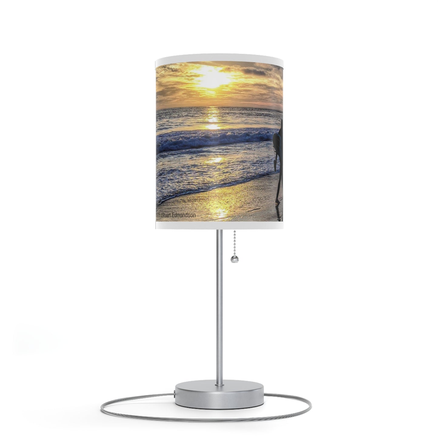 Swamis Vibe Beach Sunset Surfers #7. Desk Table Lamp Surf-Themed Table Lamp, Perfect for Beach Lovers, Coastal Decor, Home Lighting, Gift for Surfers, Nautical Room Accent