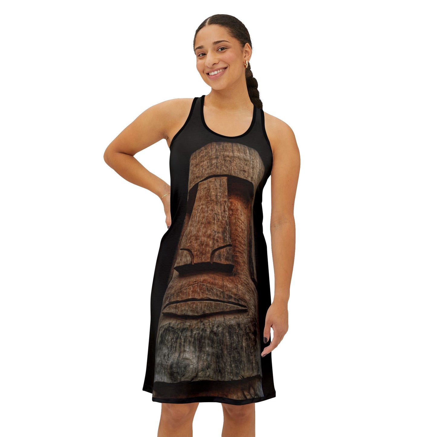 Swamis Vibe JSE Cali Designs AOP Racerback Sports Dress Swami's Vibe Surf Park Collection - Surfers Tiki Sunset #306