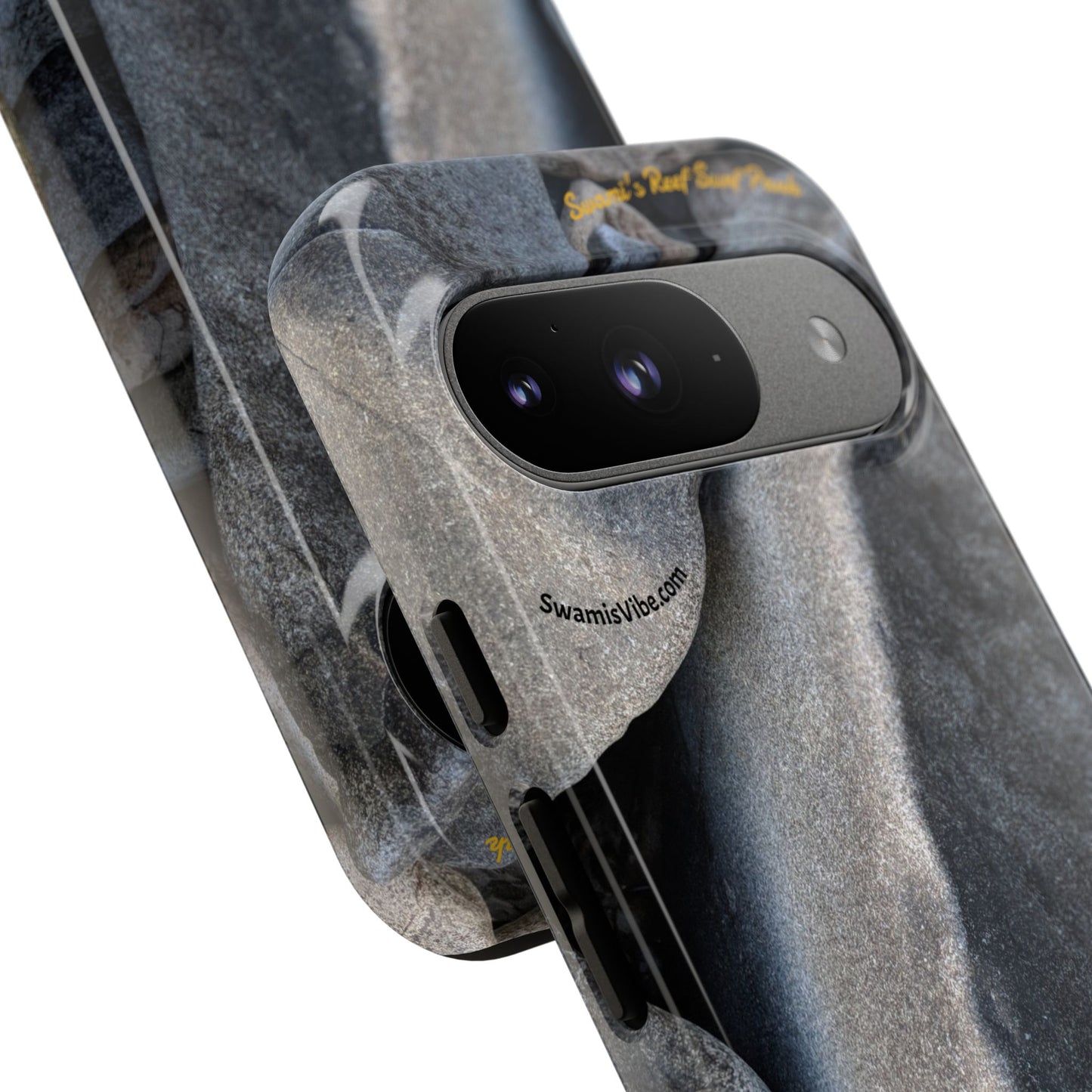 Swamis Vibe Encinitas California JSE Phone Case Designs #3. Swamis Beach Melted Rocks Durable Phone Case with Rock Design, Tough Cases for Outdoorsy Souls, Unique Gift for Nature Lovers, Perfect for Hiking and Adventure