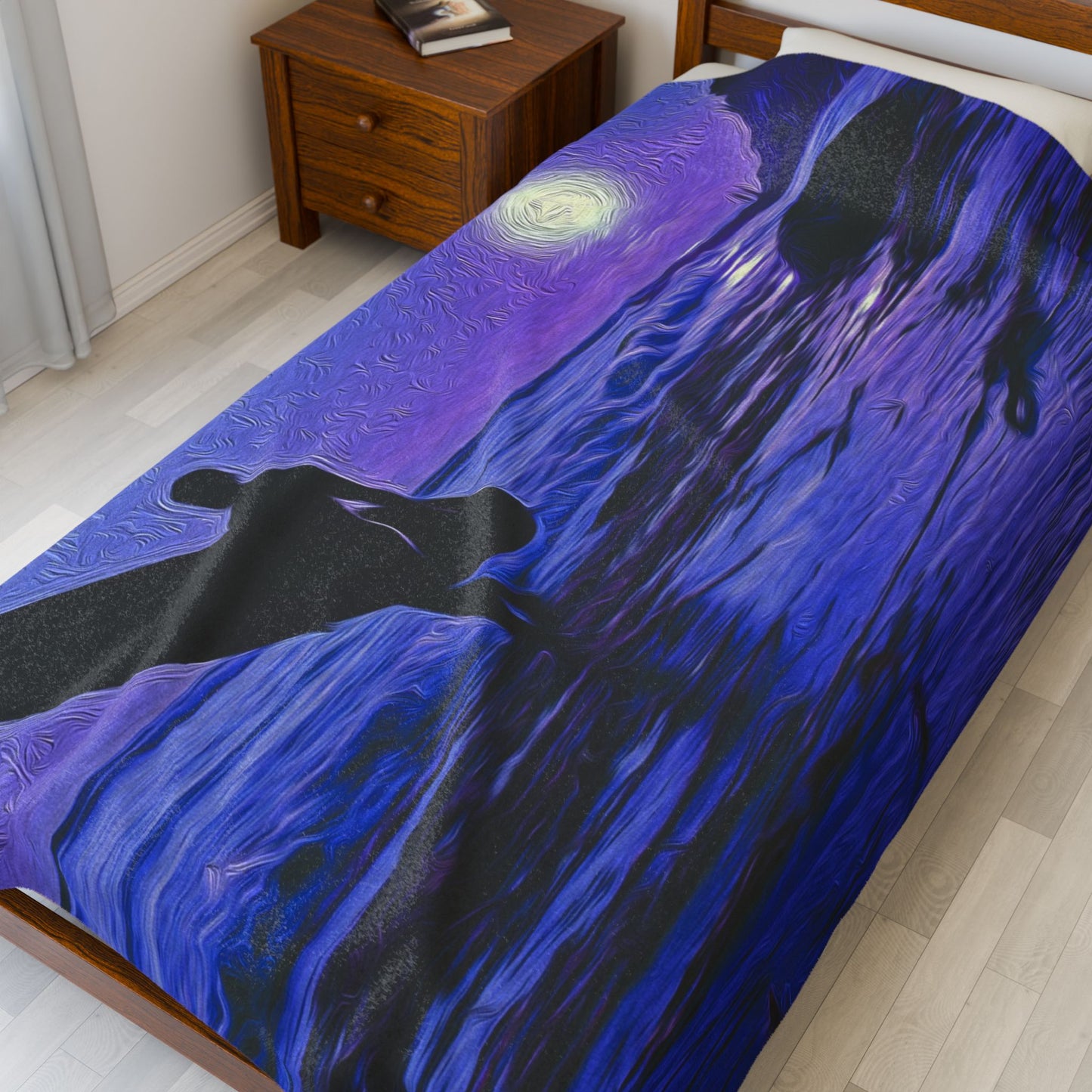 Swamis Vibe Surfer Sunset Velveteen Plush Blanket #5. NO Lettering Cozy Throw for Beach Lovers, Surfing Gift, Home Decor, Snuggle Up, Chill Vibes