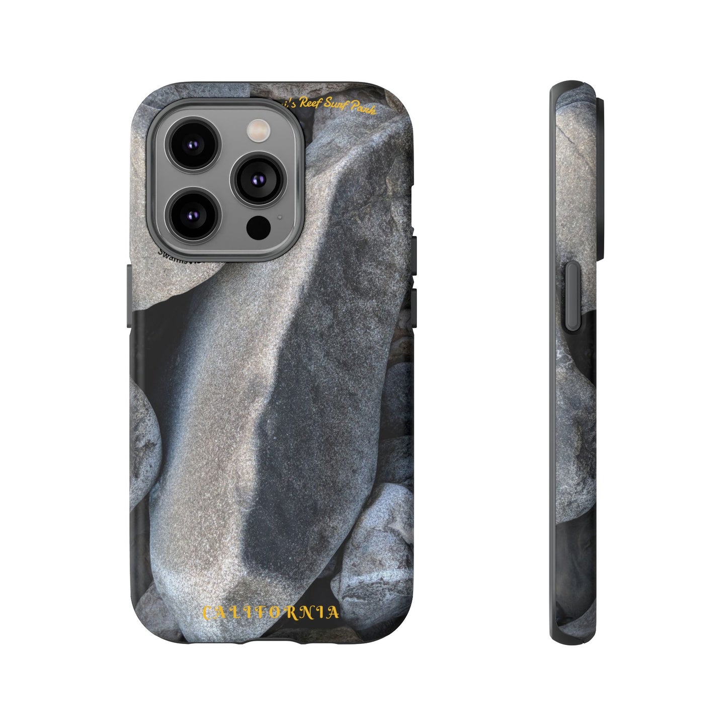 Swamis Vibe Encinitas California JSE Phone Case Designs #3. Swamis Beach Melted Rocks Durable Phone Case with Rock Design, Tough Cases for Outdoorsy Souls, Unique Gift for Nature Lovers, Perfect for Hiking and Adventure