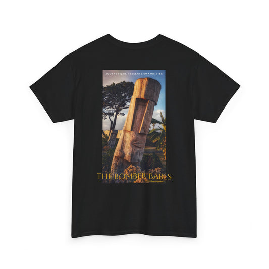 Swamis Vibe Encinitas California JSE Designs  #2. Swami Tiki California Adventure Unisex Heavy Cotton Tee - Vintage Travel Shirt, Summer Apparel, Cool Graphic Tee, Beachwear, Gift for Travelers