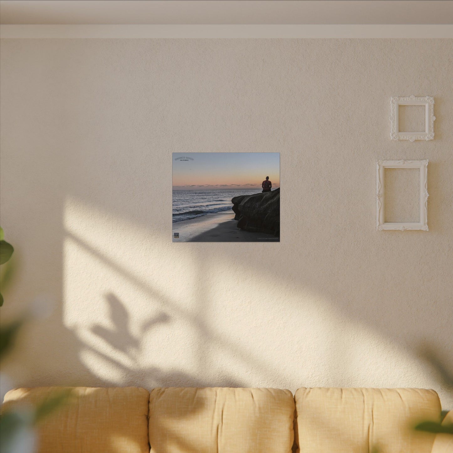 Swamis Vibe Encinitas California JSE Photograph #251 Meditation Serene Beach Canvas Print, Wall Decor, Coastal Art, Home Decor, Nature Wall Art, Perfect Gift for Ocean Lovers