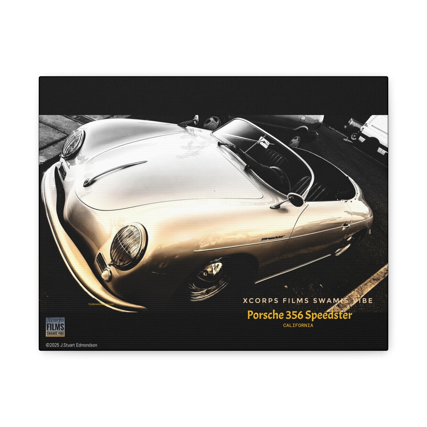 Swamis Vibe Encinitas California JSE Photograph #1146 Porsche 356 Speedster Swamis Surf Park Encinitas California