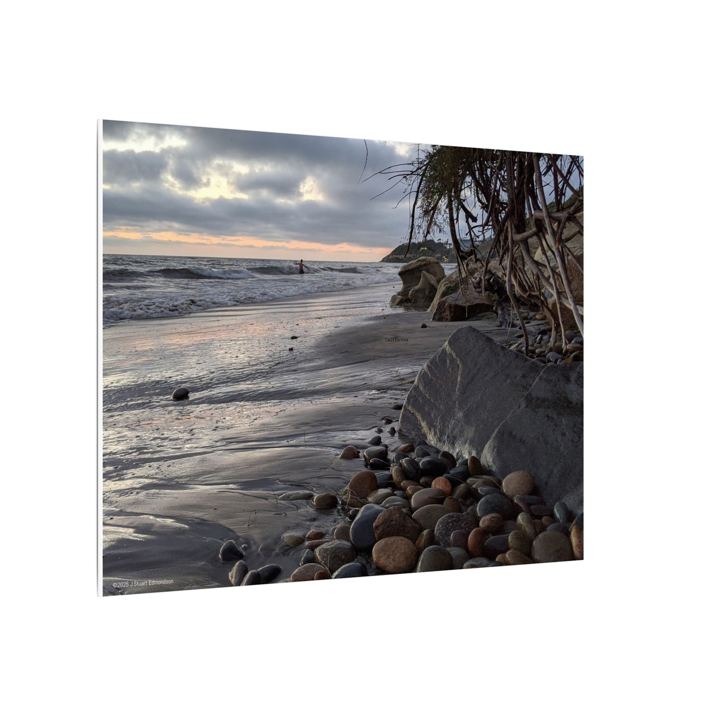 Swamis Vibe Encinitas California JSE Photography Canvas Print #1221 South Swamis Coastal Serenity Matte Canvas Print, Beach Decor, Ocean Wall Art, Nature Photography, Home Office Decoration