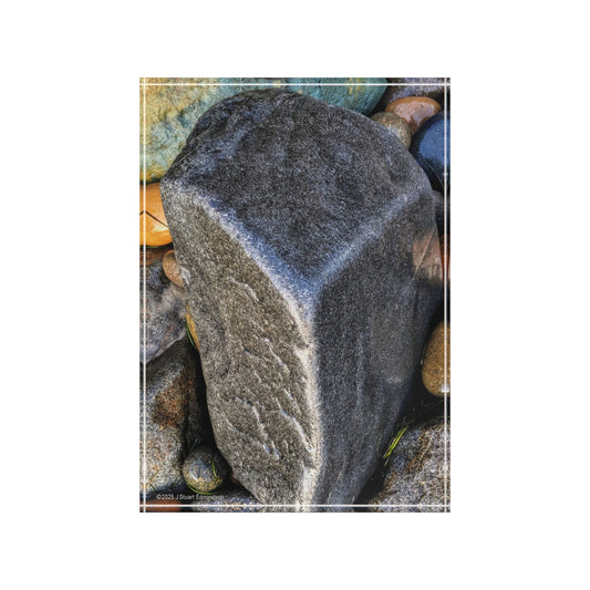 Swamis Reef Surf Beach Melted Rocks #77. Natural Stone Photo Block Home Decor, Unique Gift, Photography Display, Nature Art, Rustic Accent