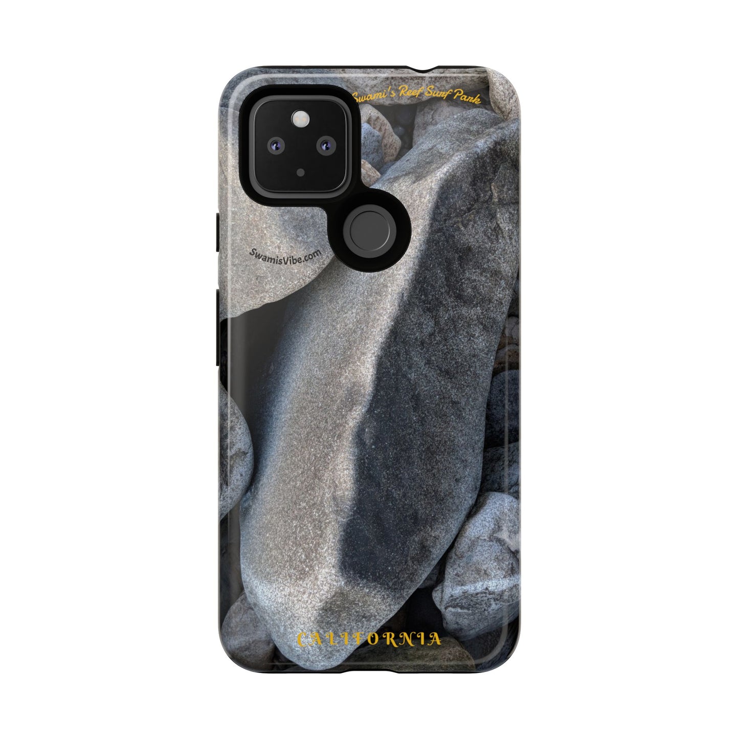 Swamis Vibe Encinitas California JSE Phone Case Designs #3. Swamis Beach Melted Rocks Durable Phone Case with Rock Design, Tough Cases for Outdoorsy Souls, Unique Gift for Nature Lovers, Perfect for Hiking and Adventure