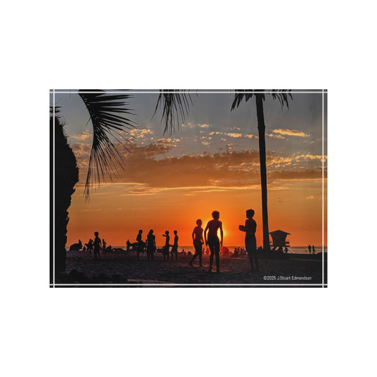 Swamis Vibe Surf and Sunsets - Moonlight Beach sunset Photo Block | Home Décor, Photography Display, Gift for Beach Lovers, Beach House Accent, Wedding Gift