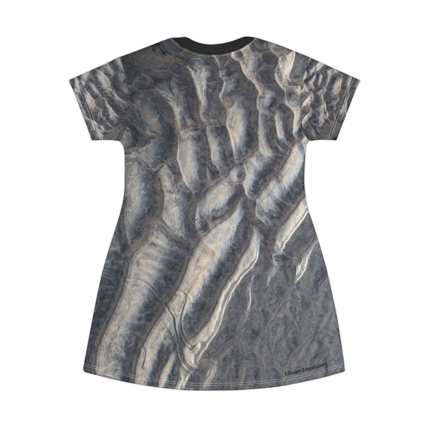 Swamis Sand Ripple T-Shirt Beach Dress #11. Swamis Artistic Nature T-Shirt Dress Beach  T-Shirt Dress, Casual Summer Dress, San Ripple Print Dress, Bohemian Style Dress, Perfect Gift for Her, Versatile Everyday Wear