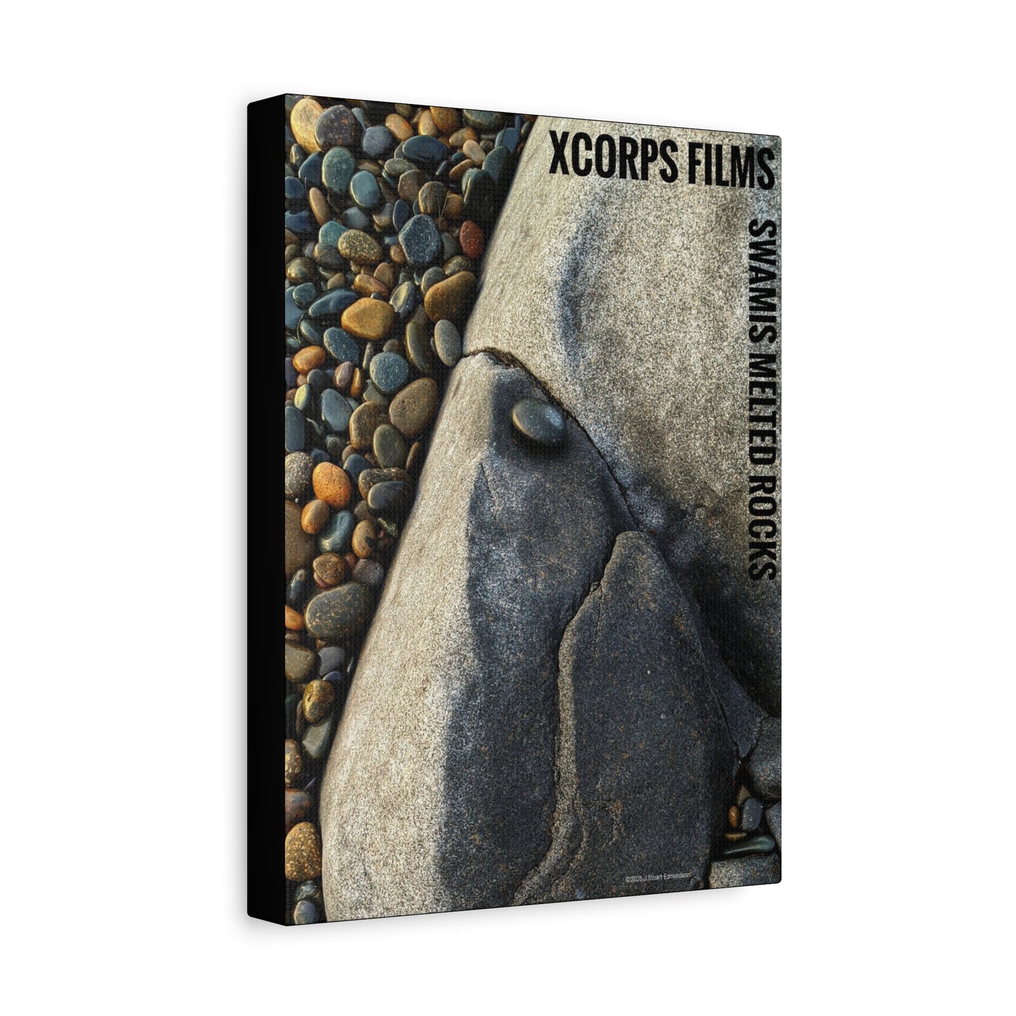 Swamis Vibe Encinitas California JSE Photograph #140 Swamis Melted Rocks Nature-Inspired Canvas Art Print, Home Decor, Wall Art, Gift Idea, Landscape Decor, Rock Design, Nature Lover's Art