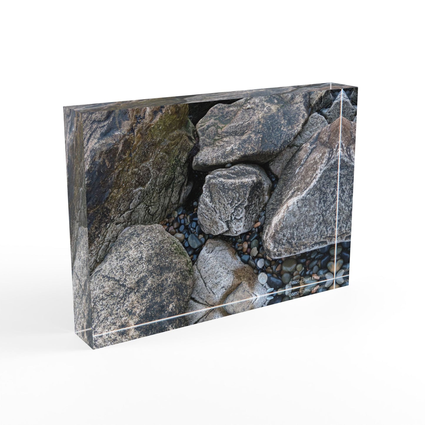 Swamis Vibe Melted Rocks #2. Natural Stone Photo Block, Decorative Home Accent, Unique Gift, Rustic Decor, Nature-Inspired Art