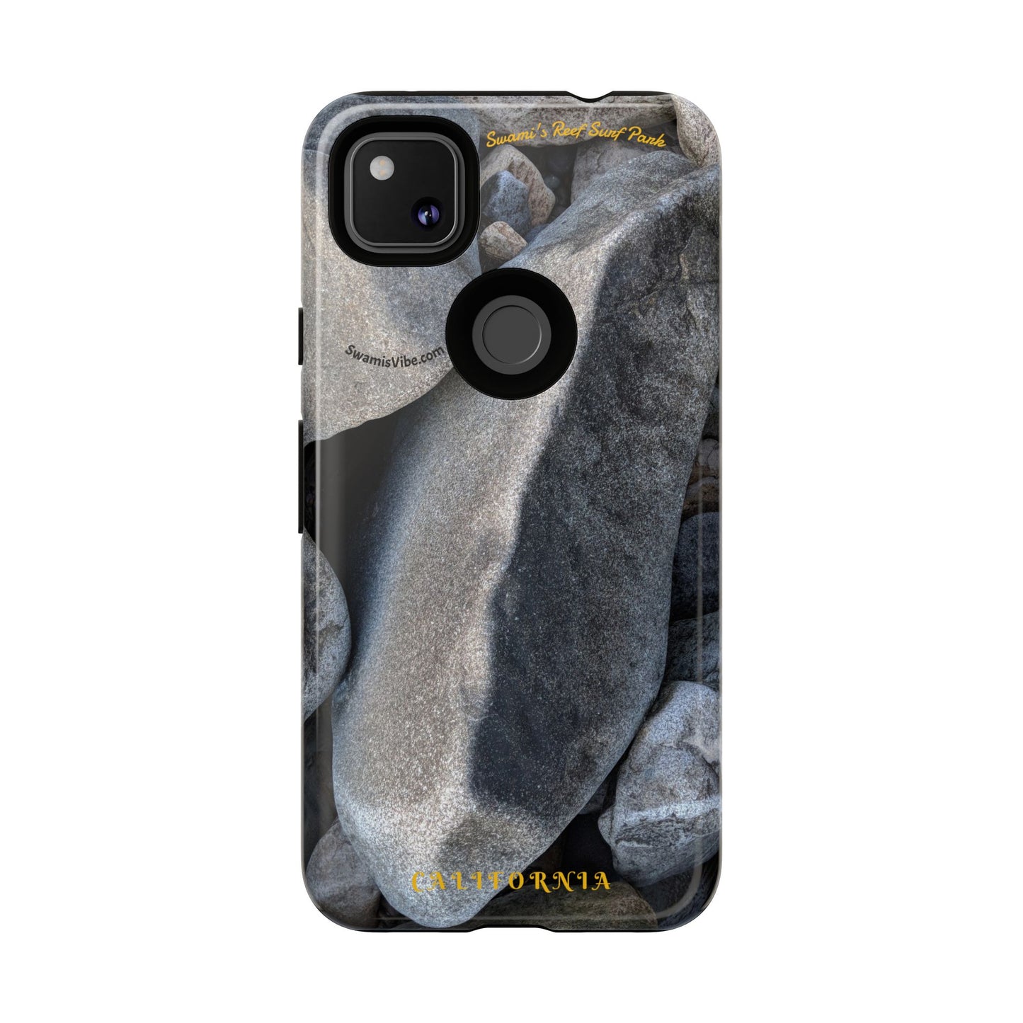 Swamis Vibe Encinitas California JSE Phone Case Designs #3. Swamis Beach Melted Rocks Durable Phone Case with Rock Design, Tough Cases for Outdoorsy Souls, Unique Gift for Nature Lovers, Perfect for Hiking and Adventure
