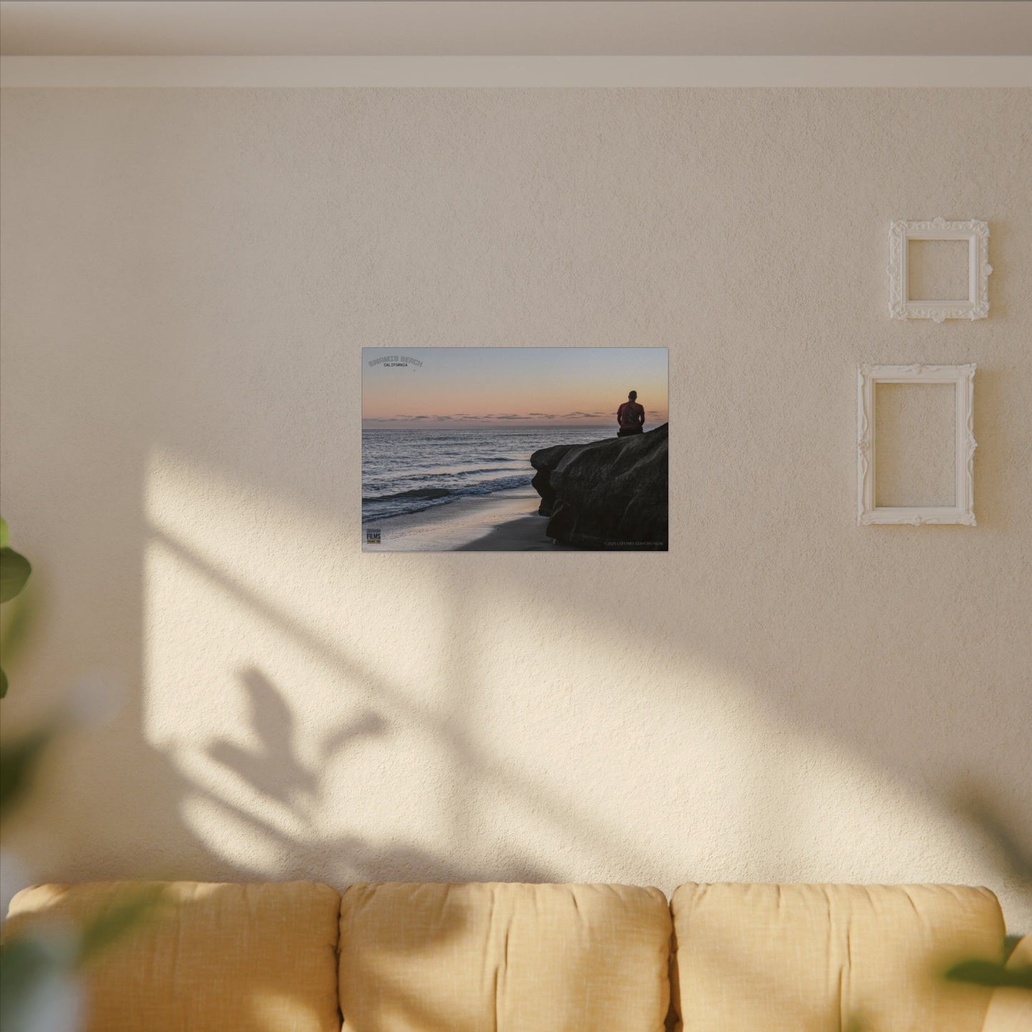 Swamis Vibe Encinitas California JSE Photograph #251 Meditation Serene Beach Canvas Print, Wall Decor, Coastal Art, Home Decor, Nature Wall Art, Perfect Gift for Ocean Lovers