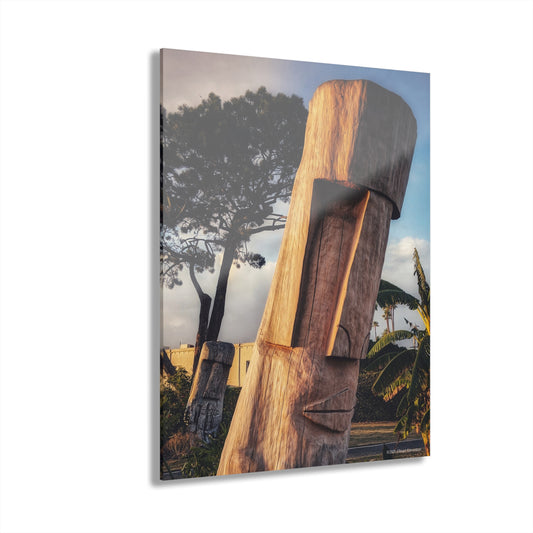 Swamis Vibe Surf and Sunsets Swamis Tiki Totem Artistic Acrylic Wall Print - Modern Home Decor, Abstract Art, Gift for Art Lovers, Unique Wall Decor, Great for Living Room