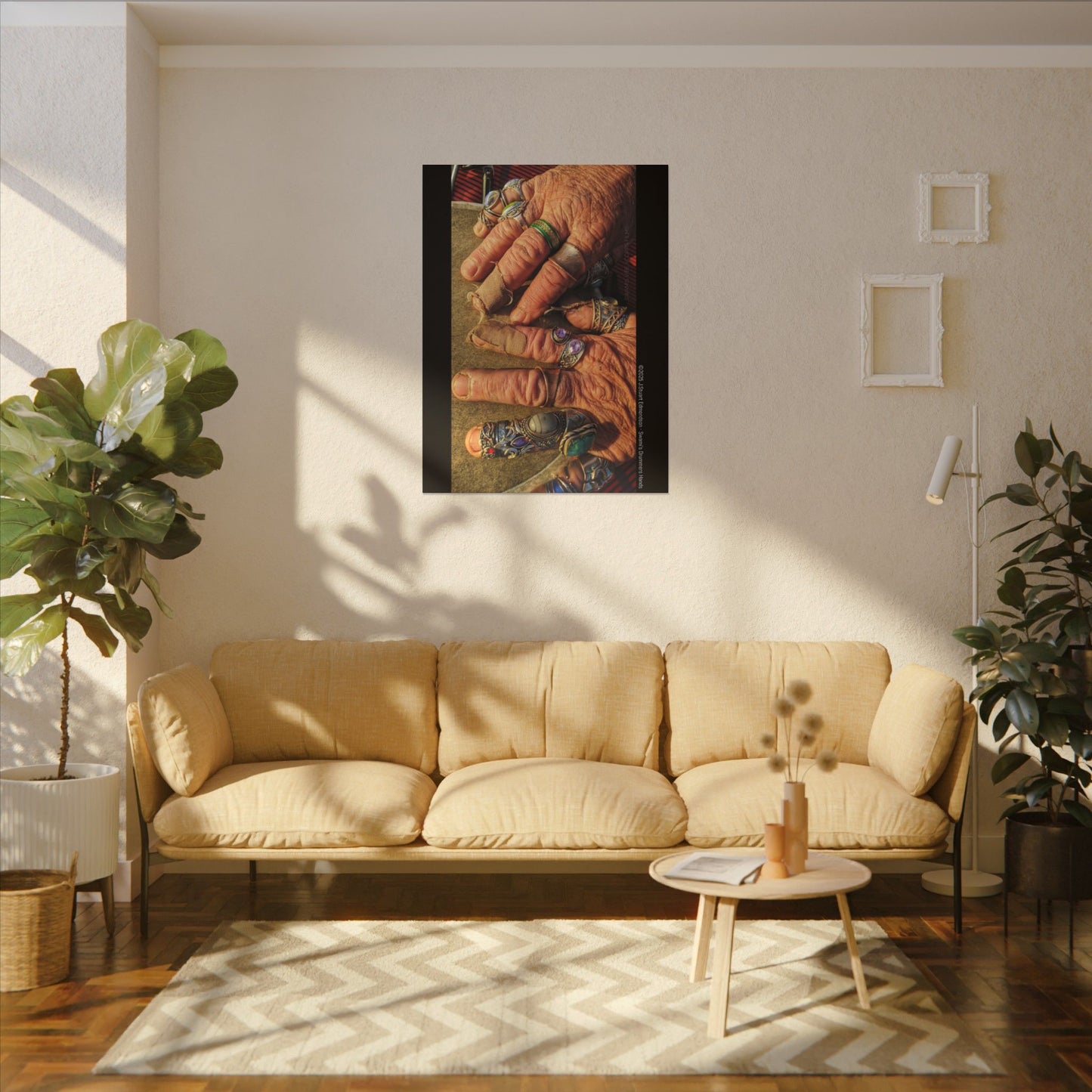 Swamis Vibe Encinitas California JSE Photograph #1253 Swamis Drummer Hands Artistic Canvas Wall Art, Bohemian Home Decor, Unique Gift for Art Lovers, Vibrant Pop Culture Design, Studio Display