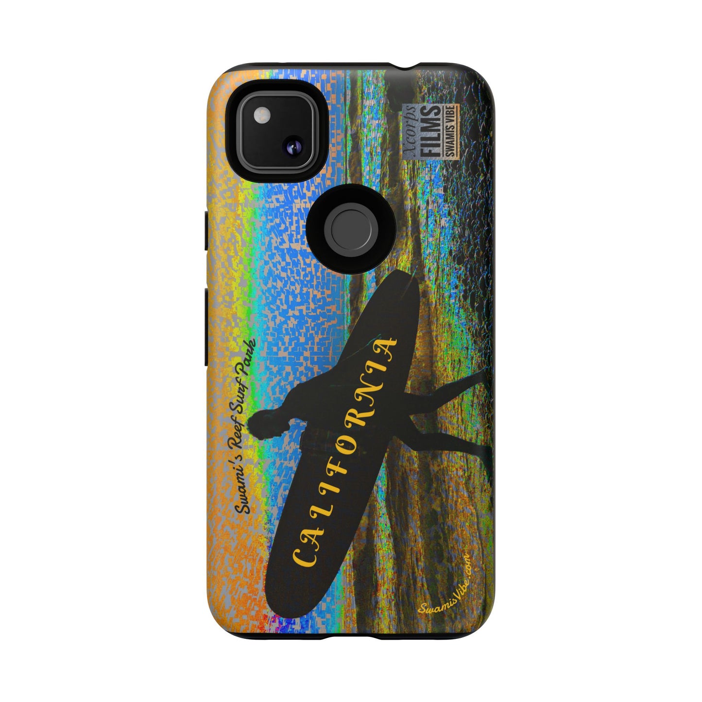 Swamis Vibe Encinitas California JSE Phone Case Designs #1 Swamis Beach Vibe California Surf Phone Case, Tropical Vibes, Ideal for Beach Lovers, Unique Gift for Summer, Vacation Accessories, Trendy Style
