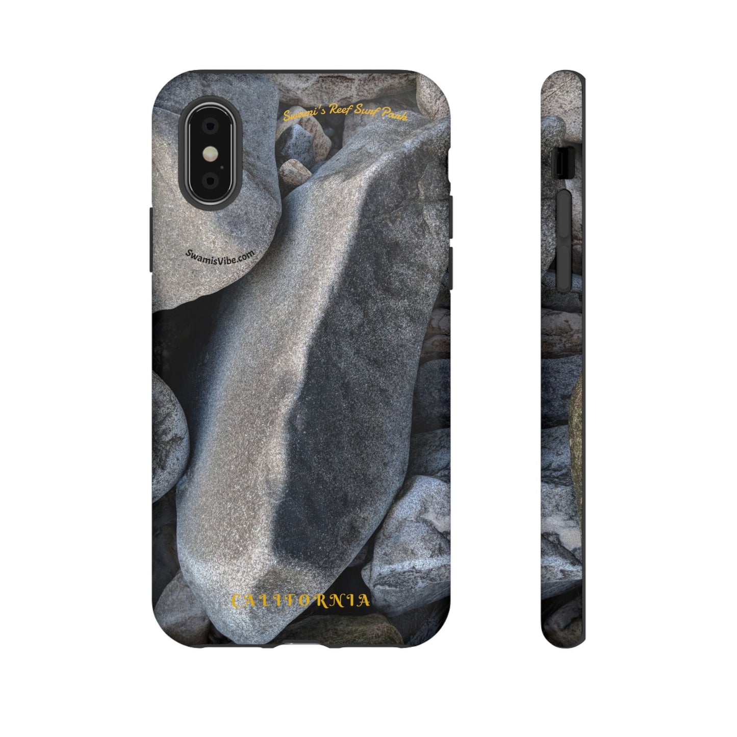 Swamis Vibe Encinitas California JSE Phone Case Designs #3. Swamis Beach Melted Rocks Durable Phone Case with Rock Design, Tough Cases for Outdoorsy Souls, Unique Gift for Nature Lovers, Perfect for Hiking and Adventure
