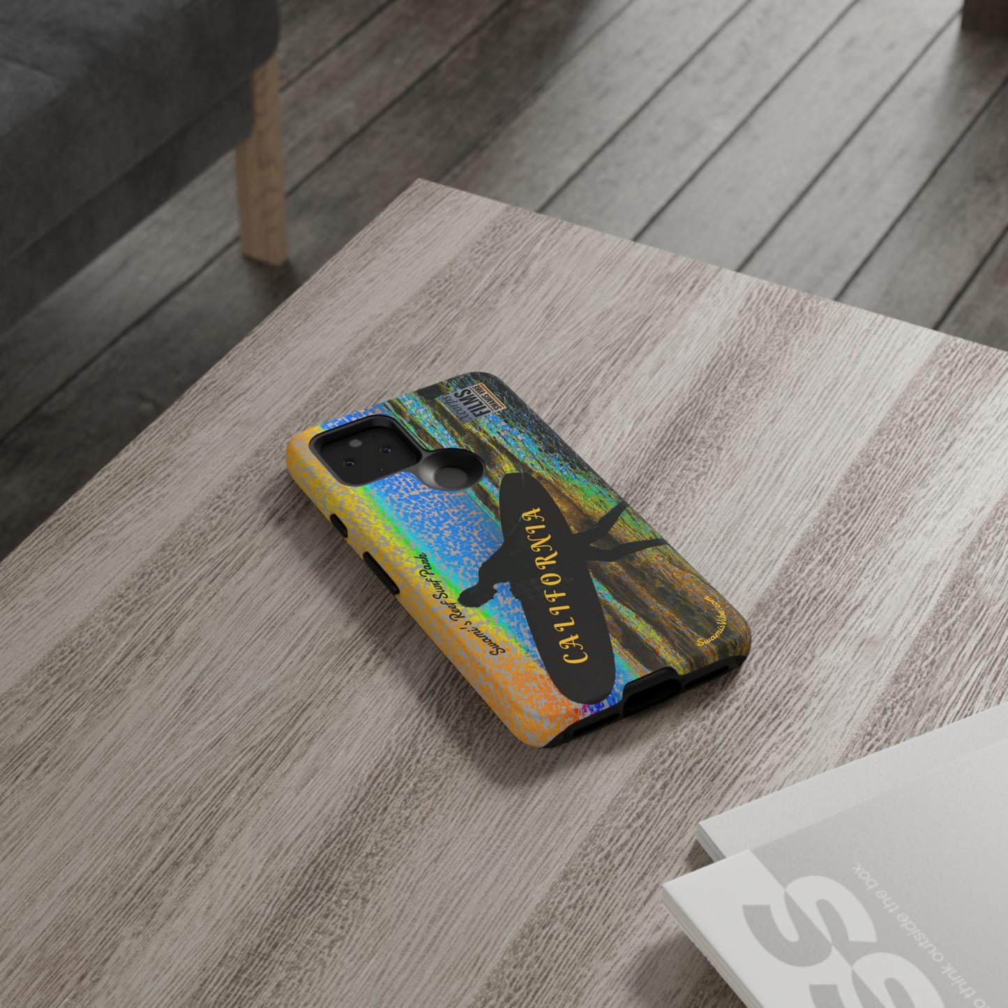Swamis Vibe Encinitas California JSE Phone Case Designs #1 Swamis Beach Vibe California Surf Phone Case, Tropical Vibes, Ideal for Beach Lovers, Unique Gift for Summer, Vacation Accessories, Trendy Style