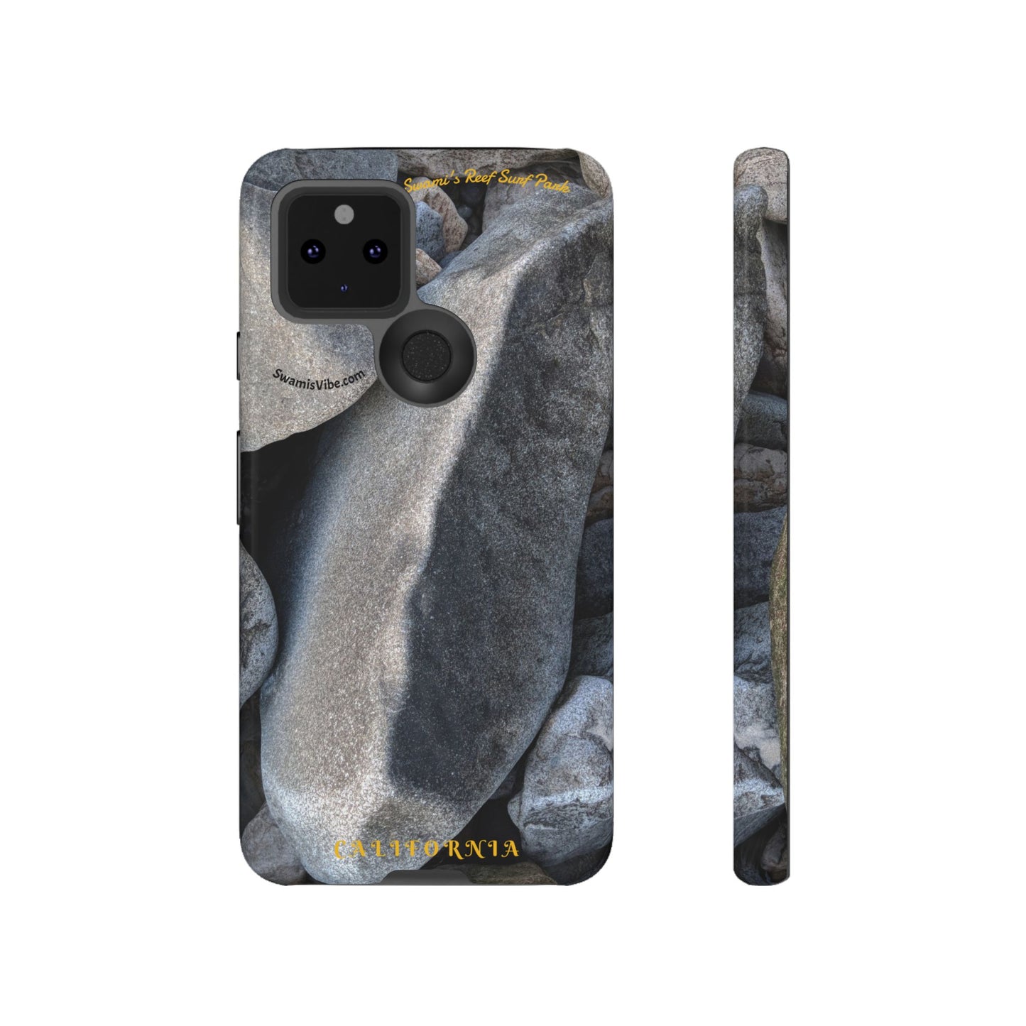 Swamis Vibe Encinitas California JSE Phone Case Designs #3. Swamis Beach Melted Rocks Durable Phone Case with Rock Design, Tough Cases for Outdoorsy Souls, Unique Gift for Nature Lovers, Perfect for Hiking and Adventure