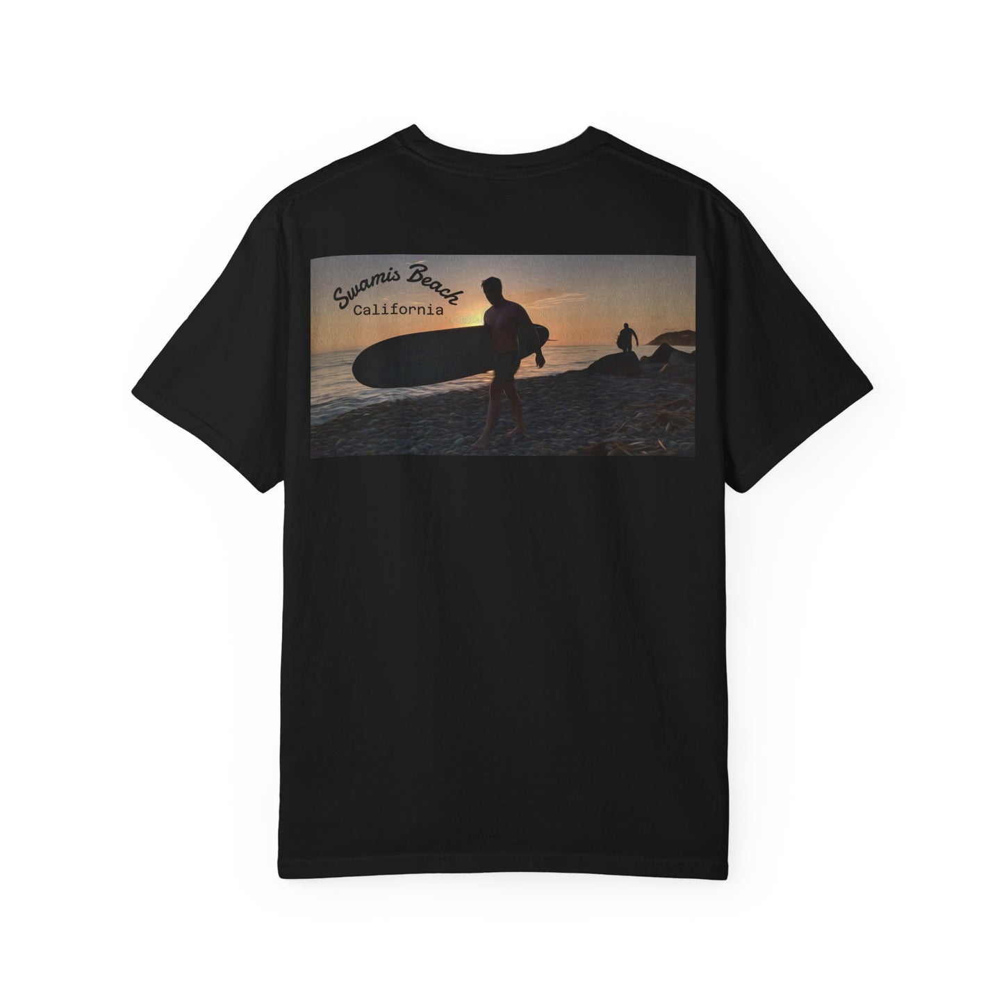 Swamis Vibe JSE Designs unisex garment-dyed t-shirt #316 Xcorps Films California Surf Vibes Unisex T-Shirt | Beachwear, Summer Apparel, Gift for Surfers, Casual Fashion, Ocean Lover Tee