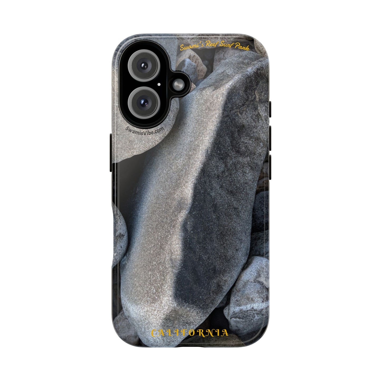 Swamis Vibe Encinitas California JSE Phone Case Designs #3. Swamis Beach Melted Rocks Durable Phone Case with Rock Design, Tough Cases for Outdoorsy Souls, Unique Gift for Nature Lovers, Perfect for Hiking and Adventure