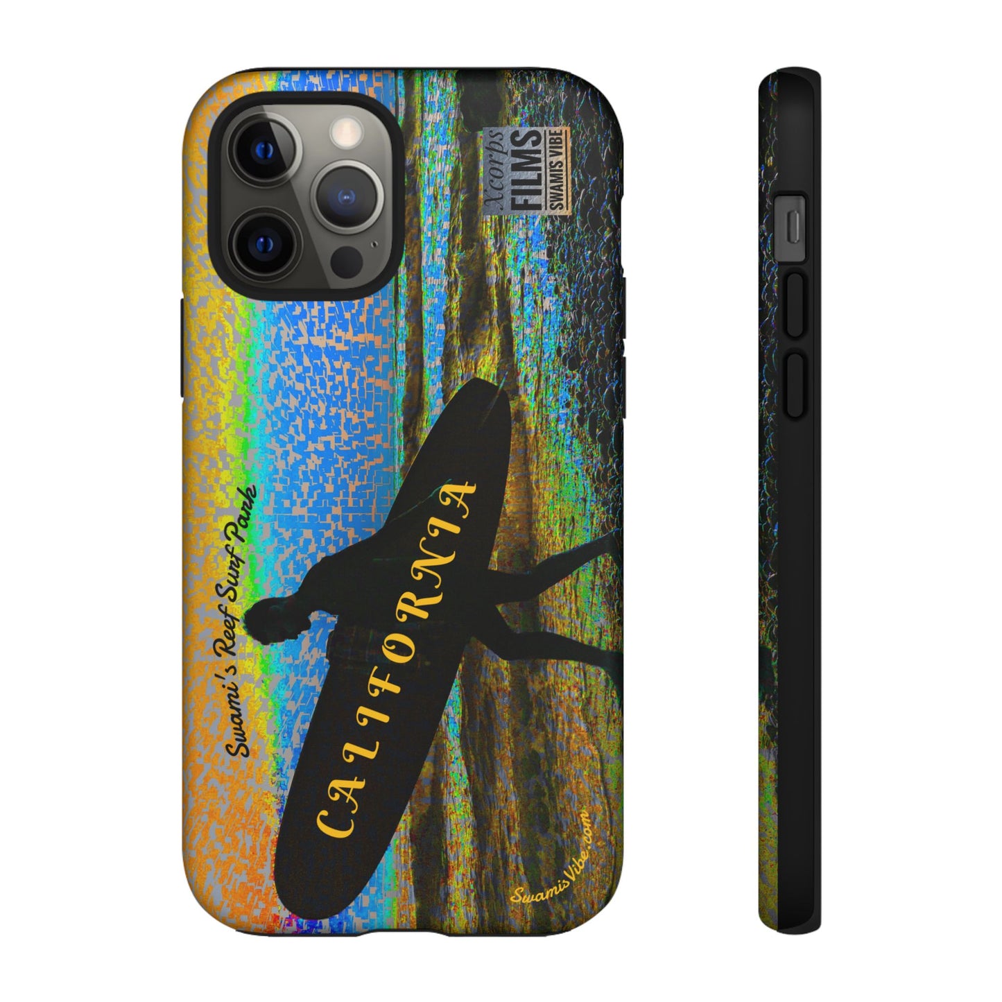 Swamis Vibe Encinitas California JSE Phone Case Designs #1 Swamis Beach Vibe California Surf Phone Case, Tropical Vibes, Ideal for Beach Lovers, Unique Gift for Summer, Vacation Accessories, Trendy Style
