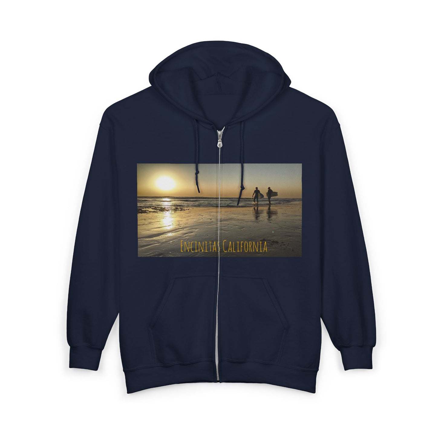 Swamis Vibe Encinitas California JSE Designs custom Hoodie #1 Swamis Beach Vibe California Sunset Unisex Hoodie, Beach Lover Gift, Surfing Hoodie, Casual Wear, Travel Clothing, Unisex Full Zip Sweatshirt